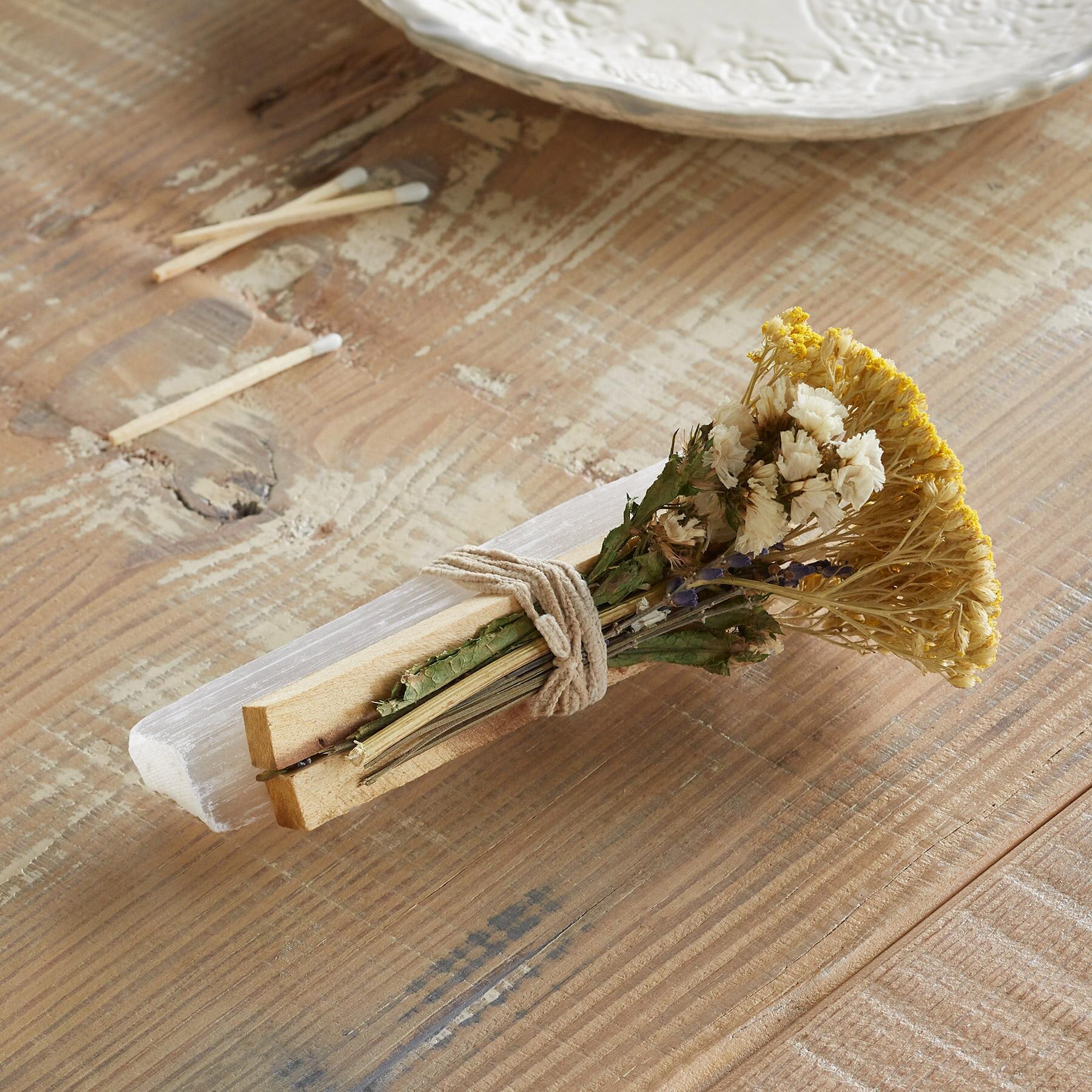 Selenite & Palo Santo Smudge Stick