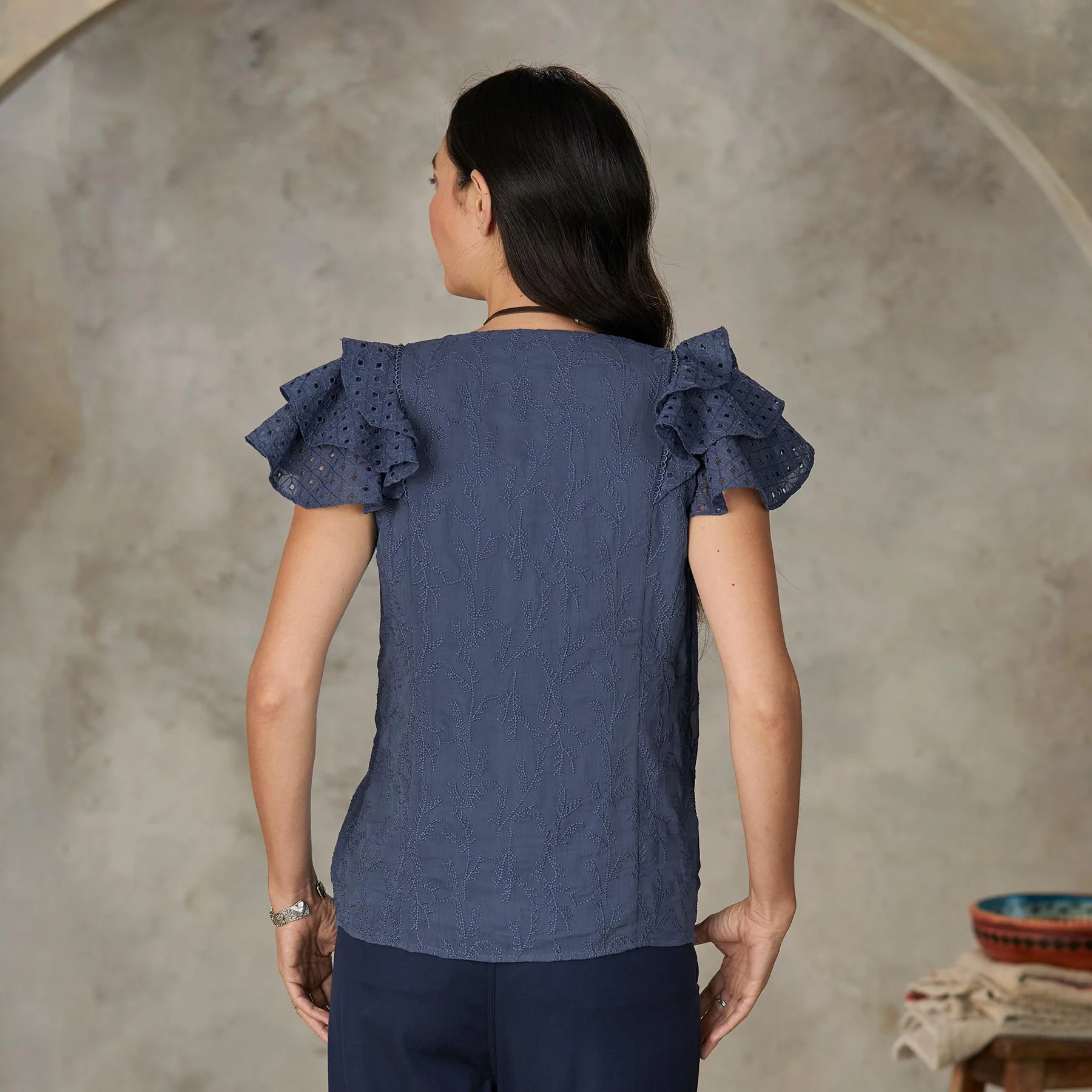 Lille Flutter Top, Petite