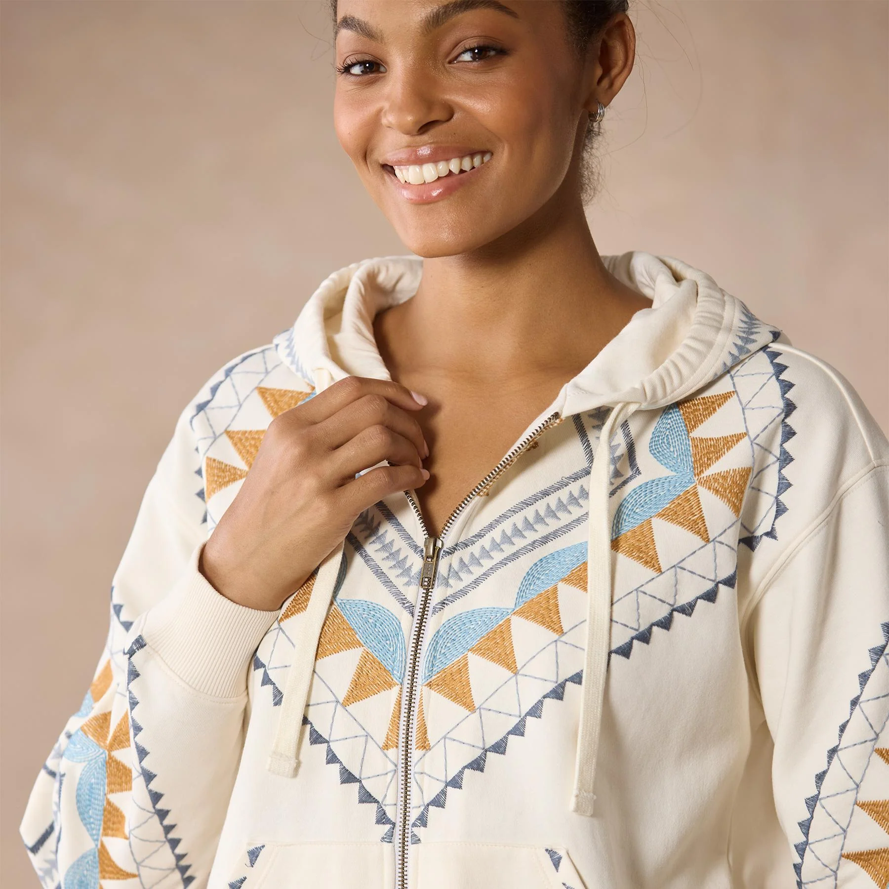 Esker Zip Hoodie, Petite