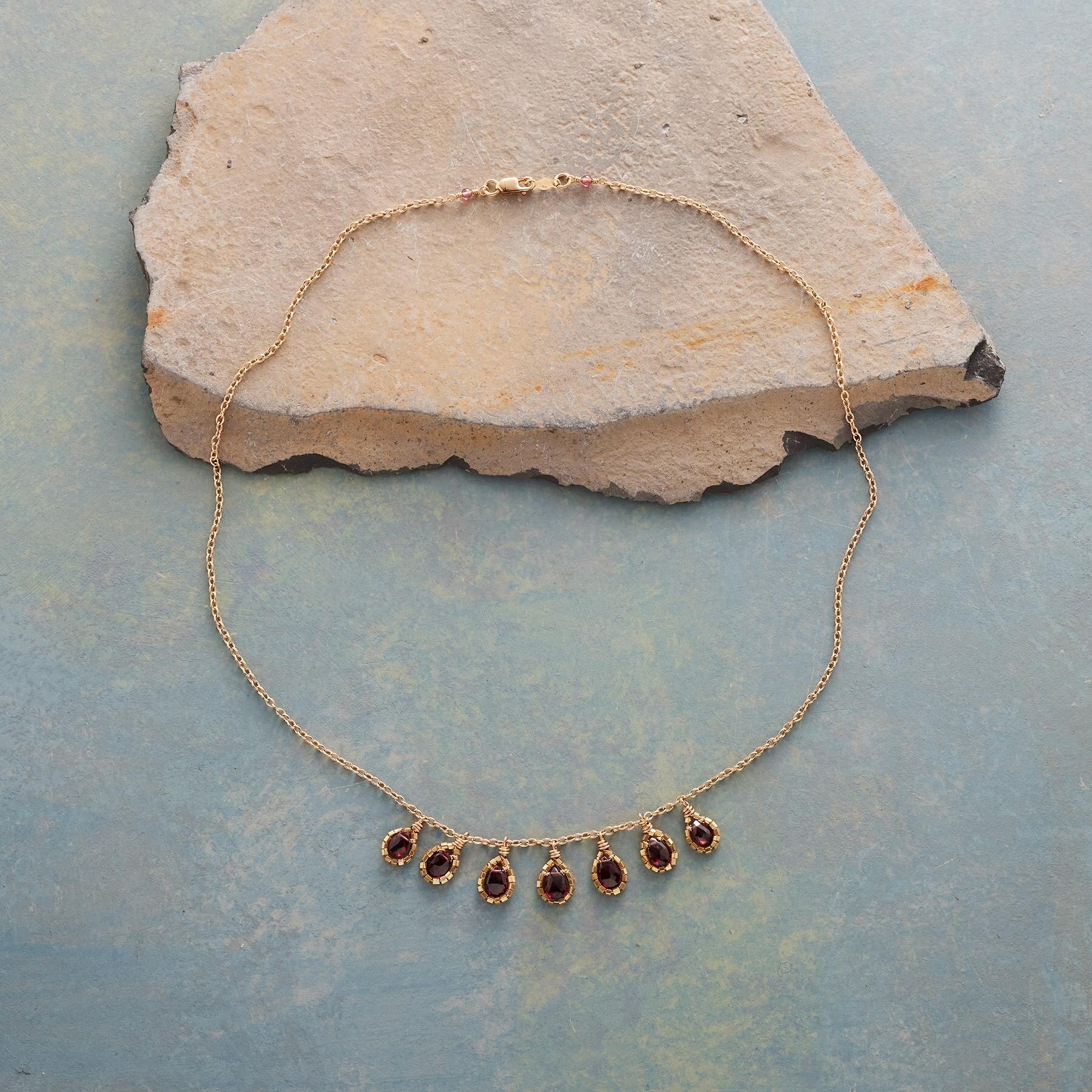 Garland Of Garnet Necklace