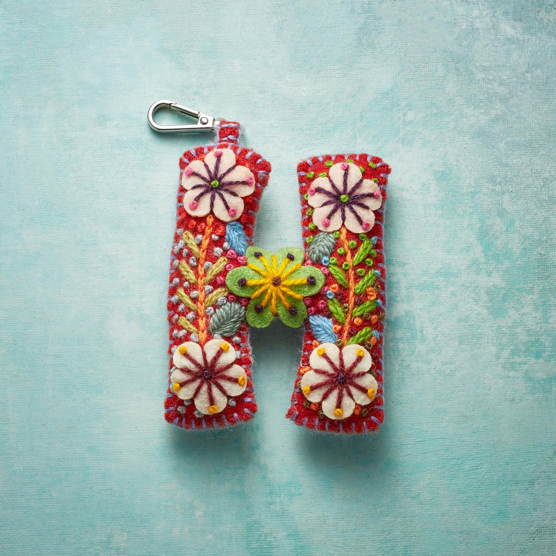 Fleur De Felt Initial Clip