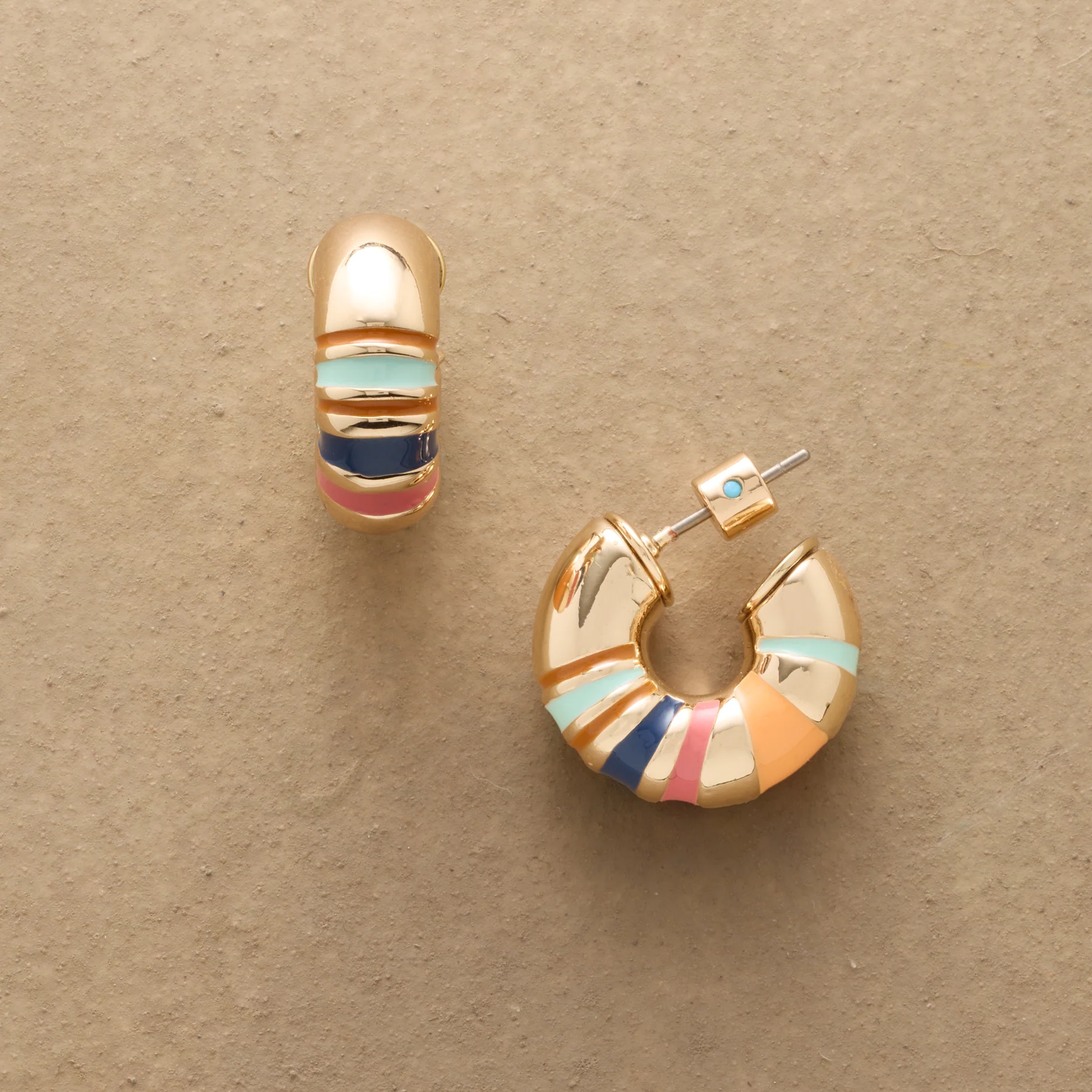 Amalfi Stripe Hoops