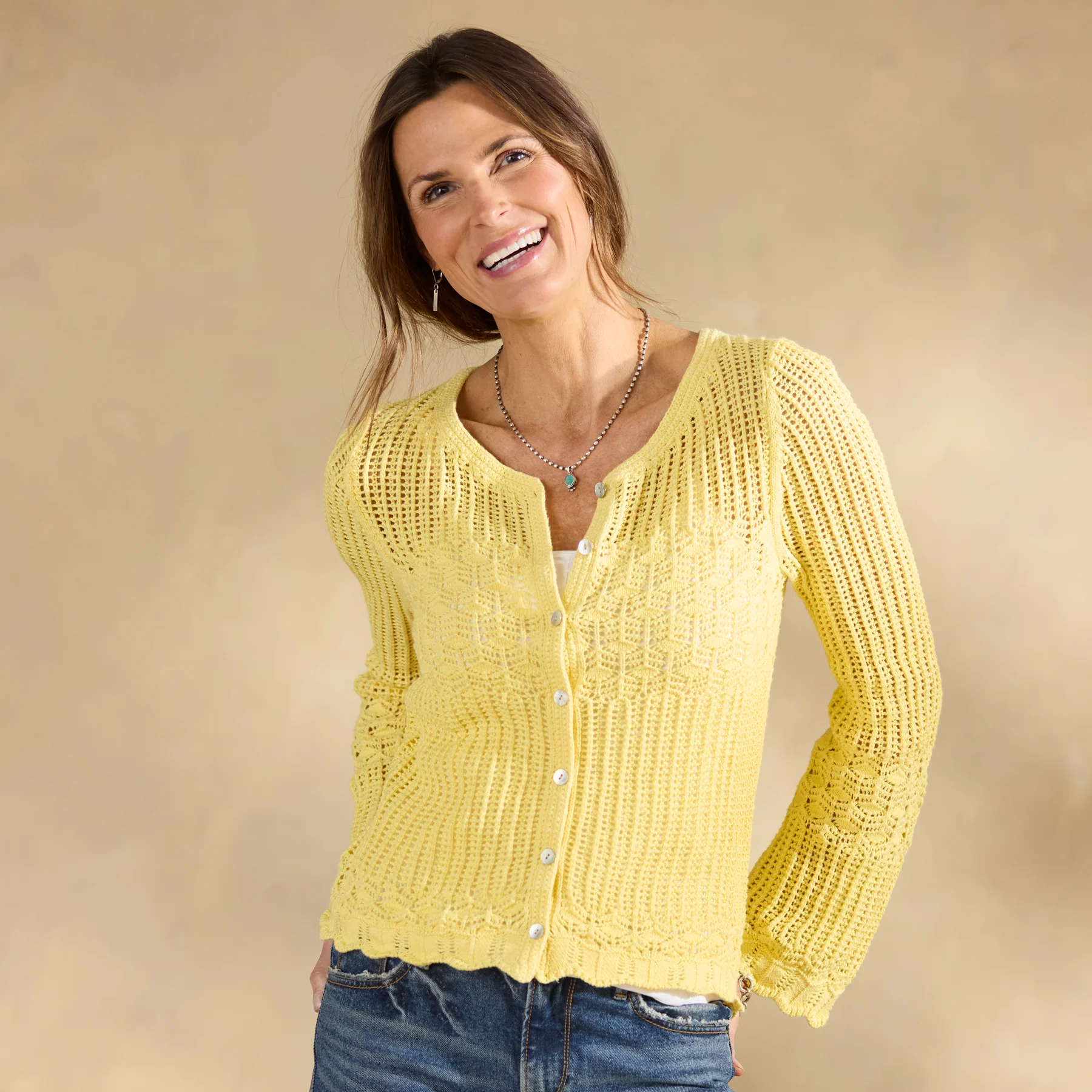 Cassatt Pointelle Cardigan