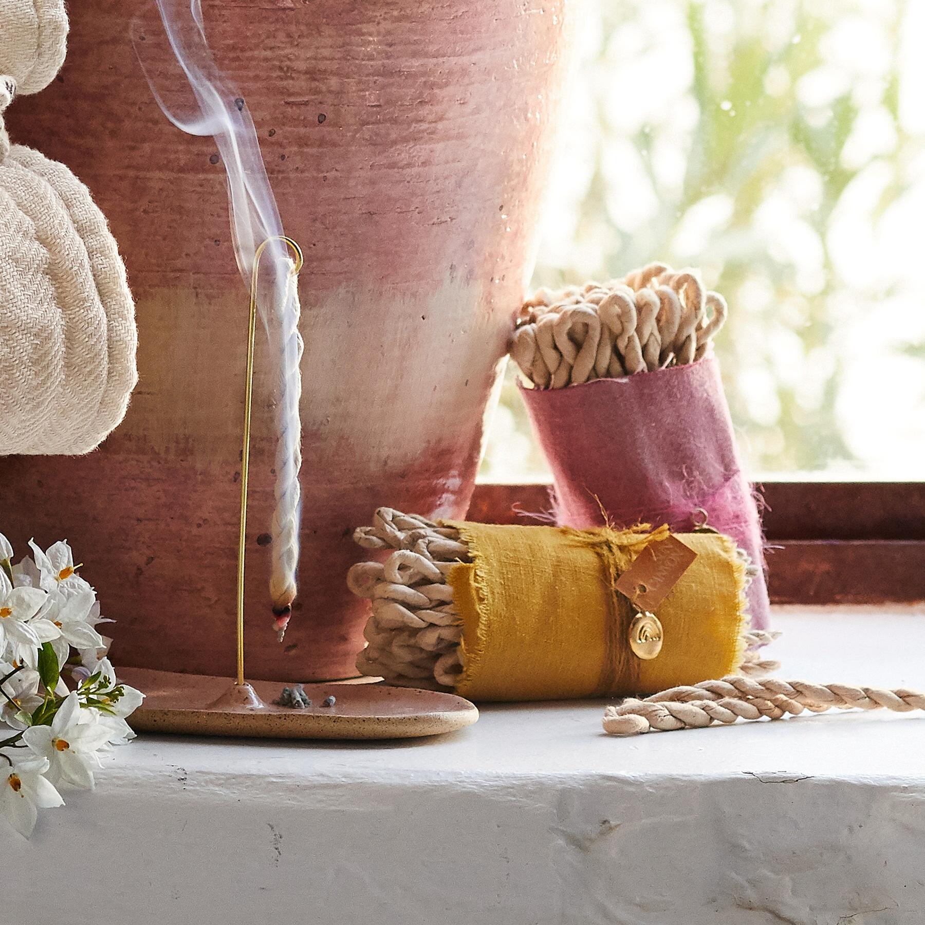 Stoneware Incense Holder