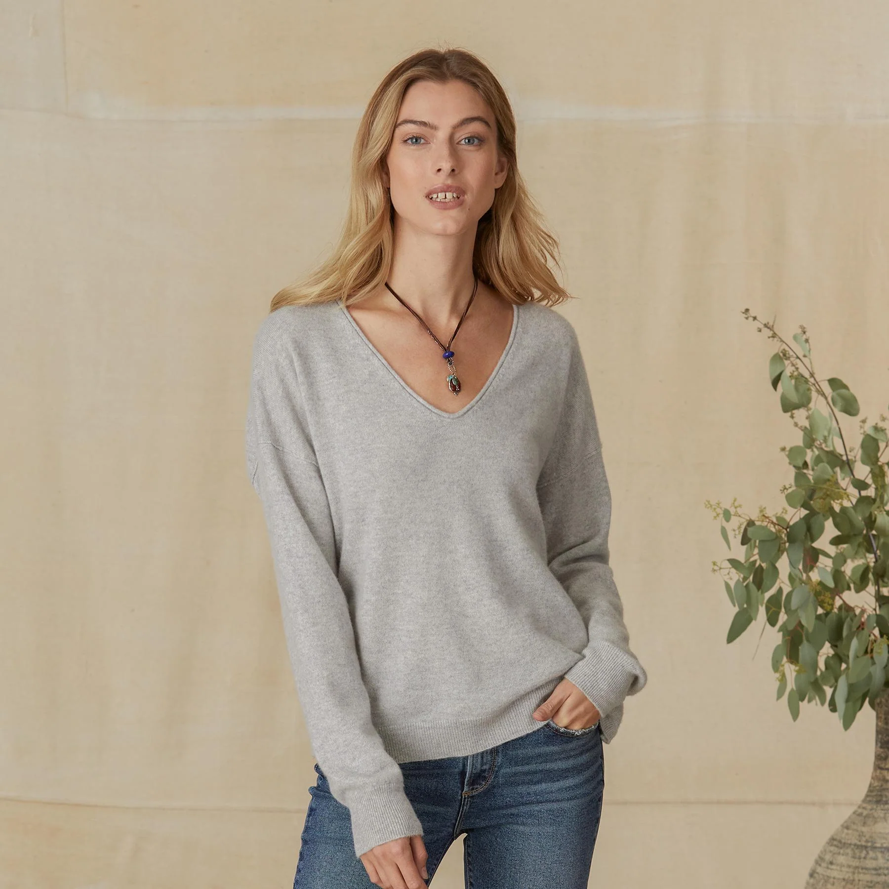Amina Cashmere Sweater, Petite