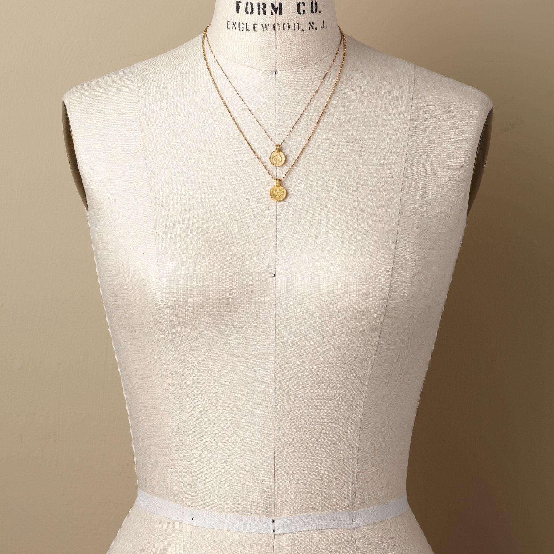 Gold Vermeil Luna/sol Necklace