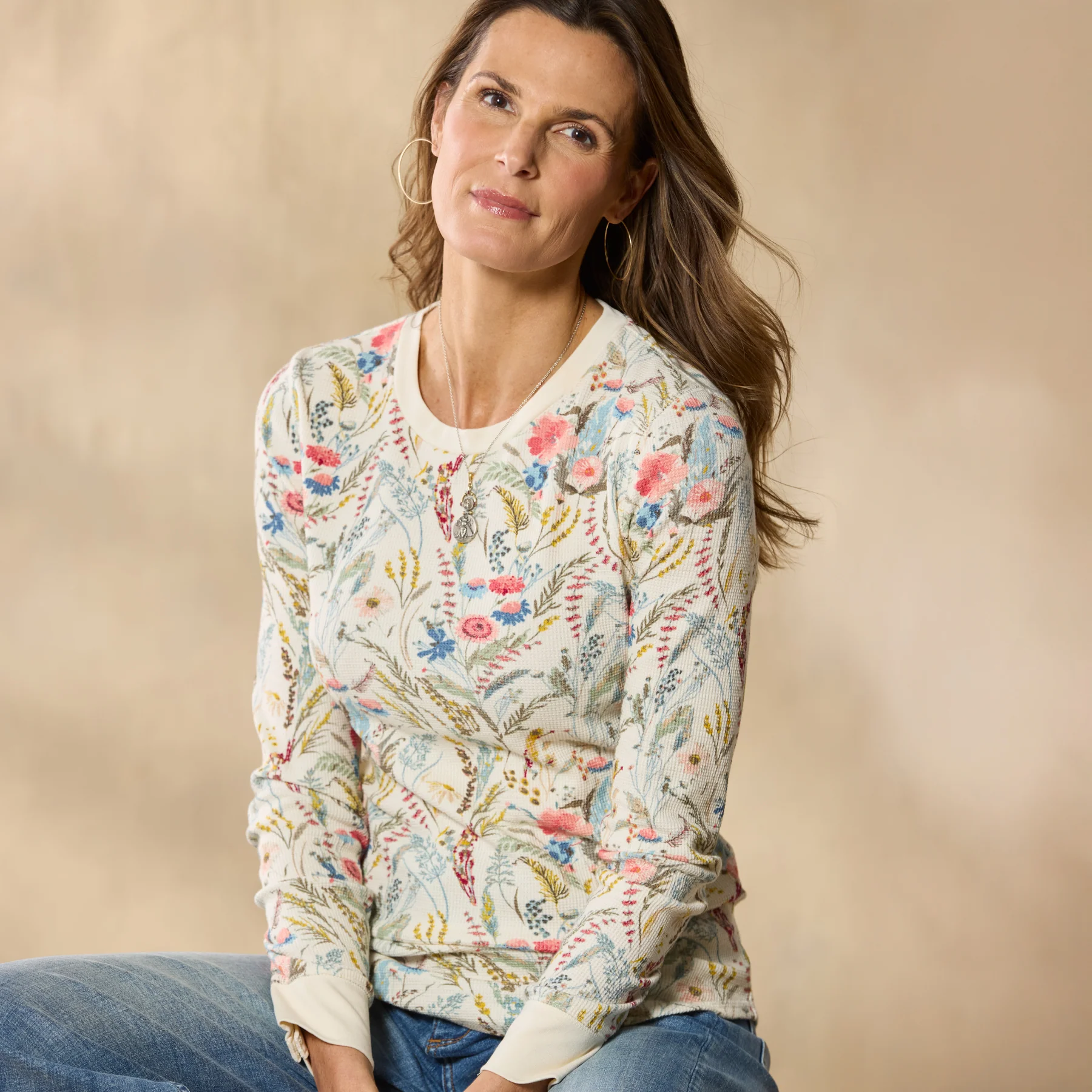 Sausalito 3/4 Sleeve Thermal, Petite