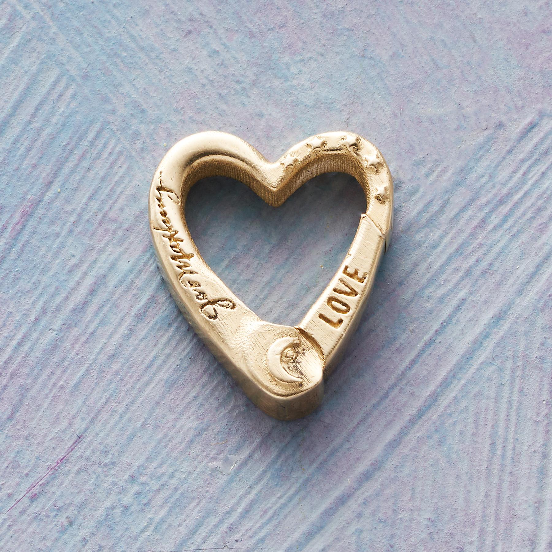 14Kt Gold Heart Charm Keeper