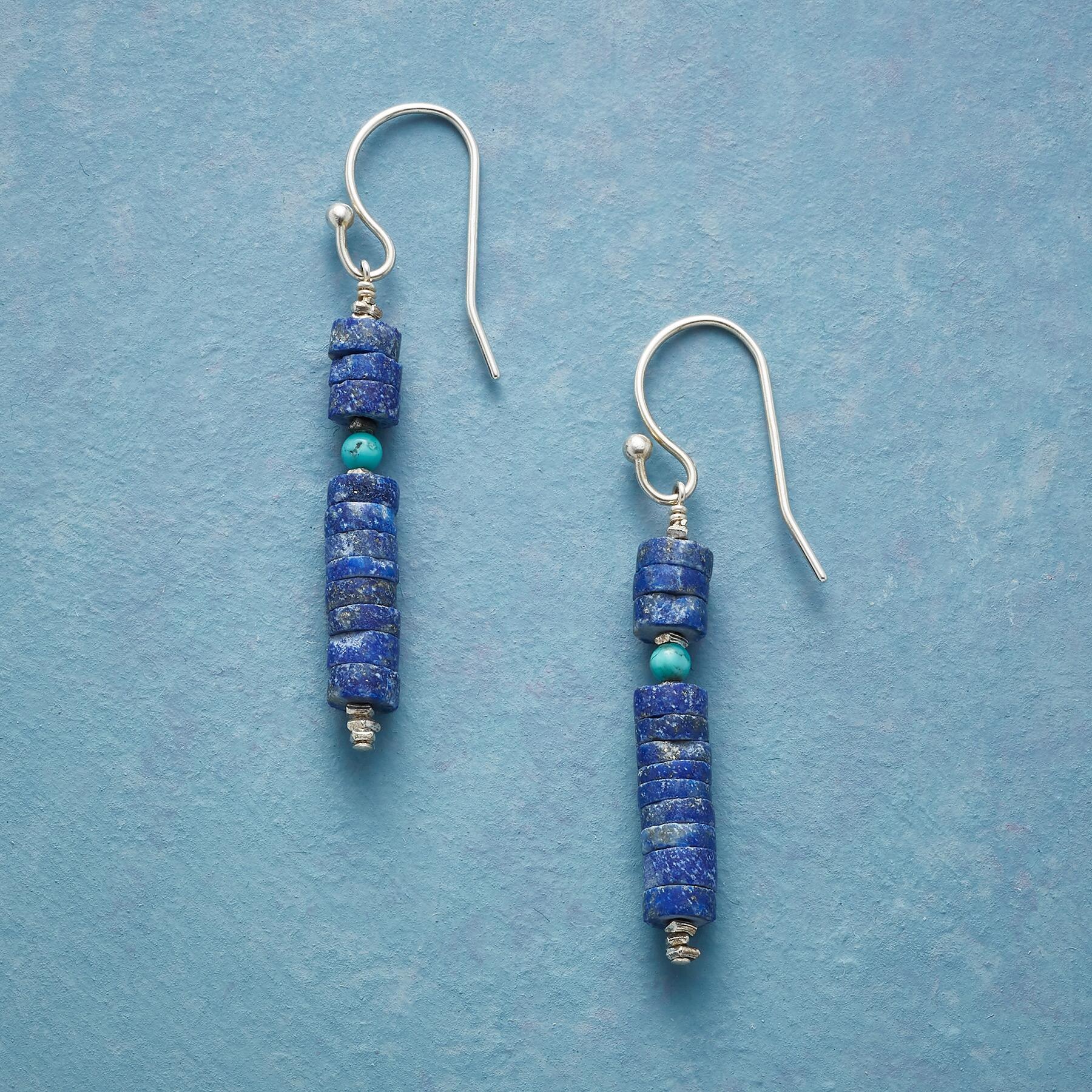 Lapis Totem Earrings