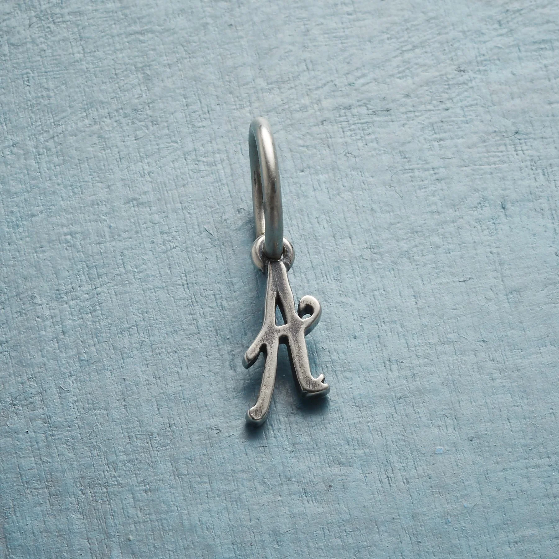 Sterling Silver Artful Letter Charm