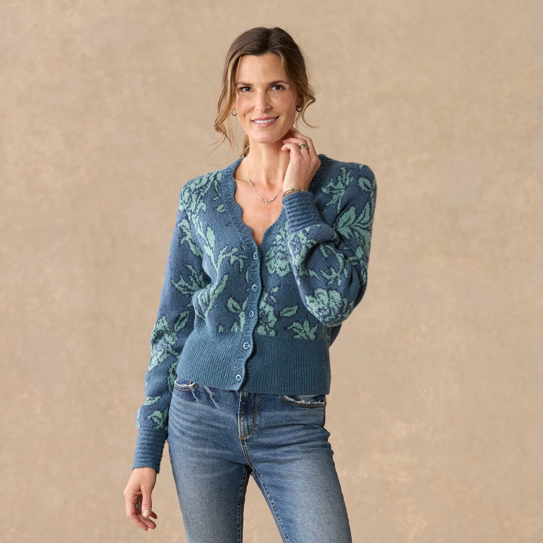 Jahzara Blossom Cardigan, Petite