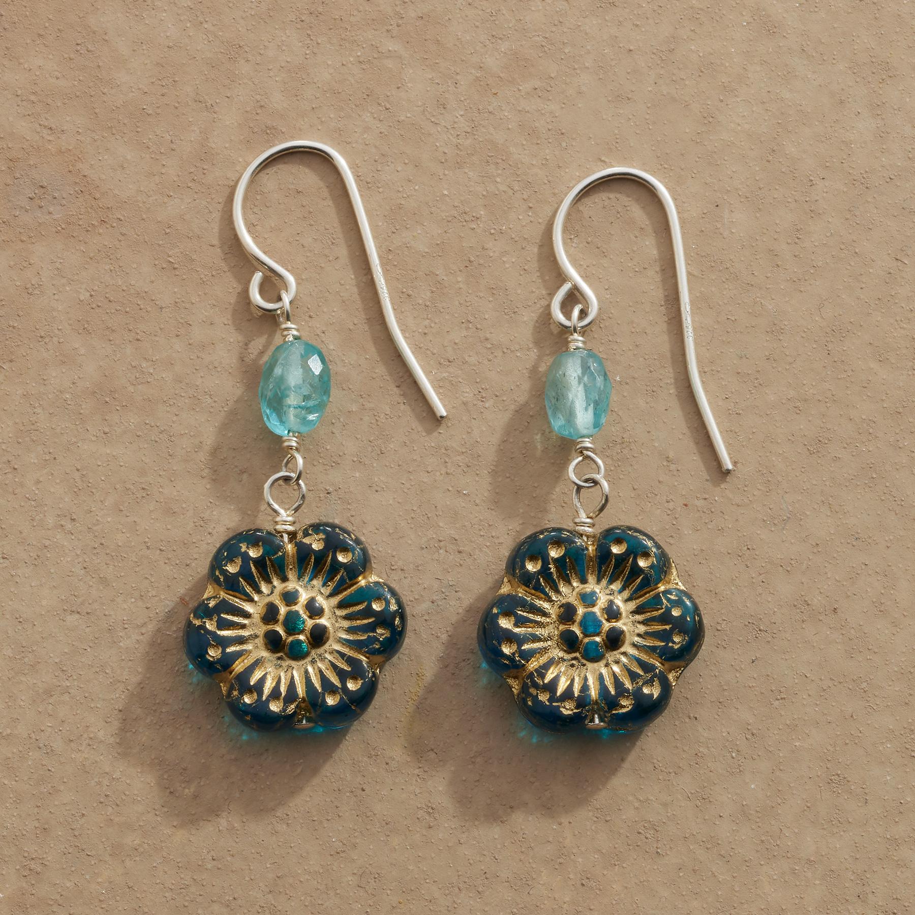Glass Flower Earrings