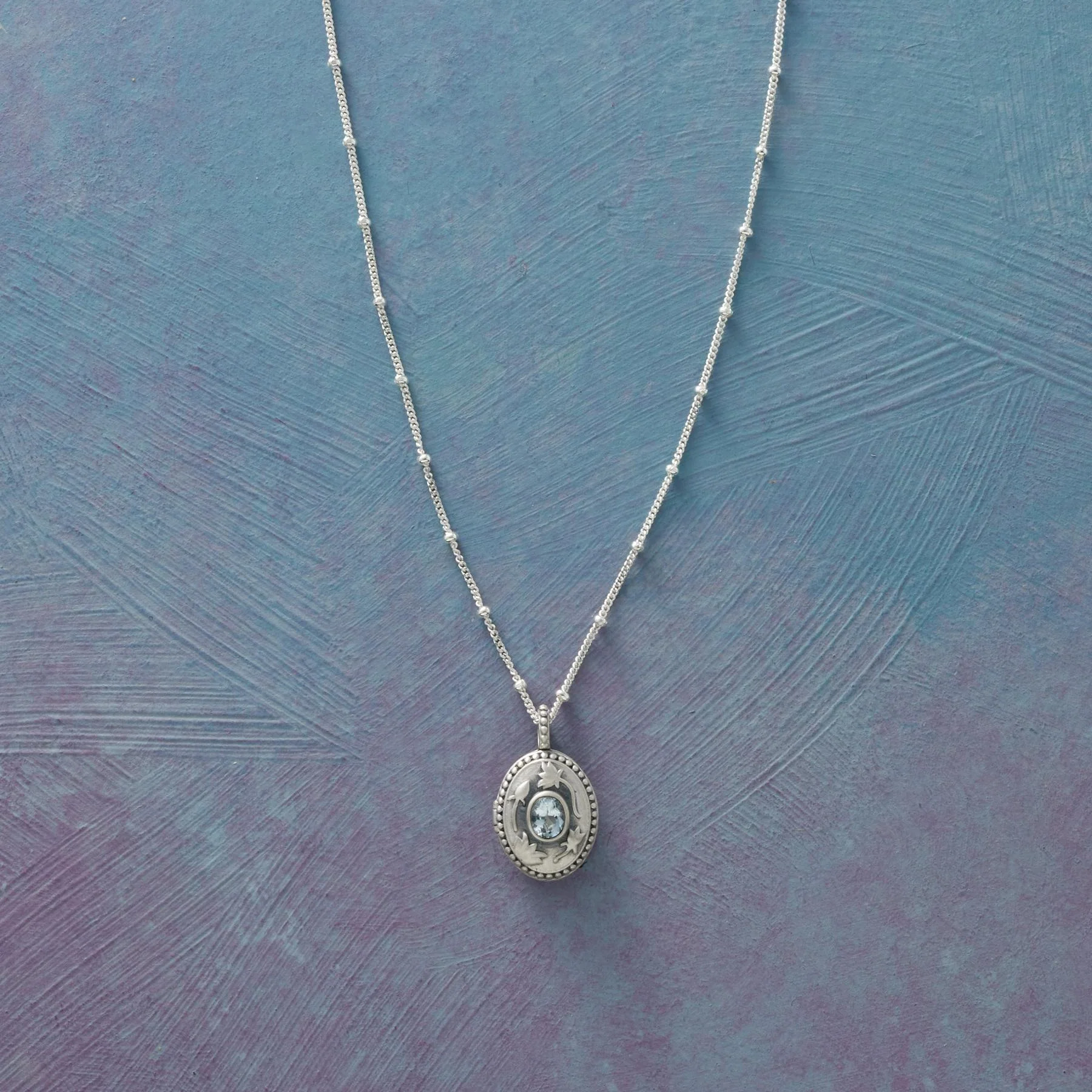 Sterling Silver Birthstone Locket