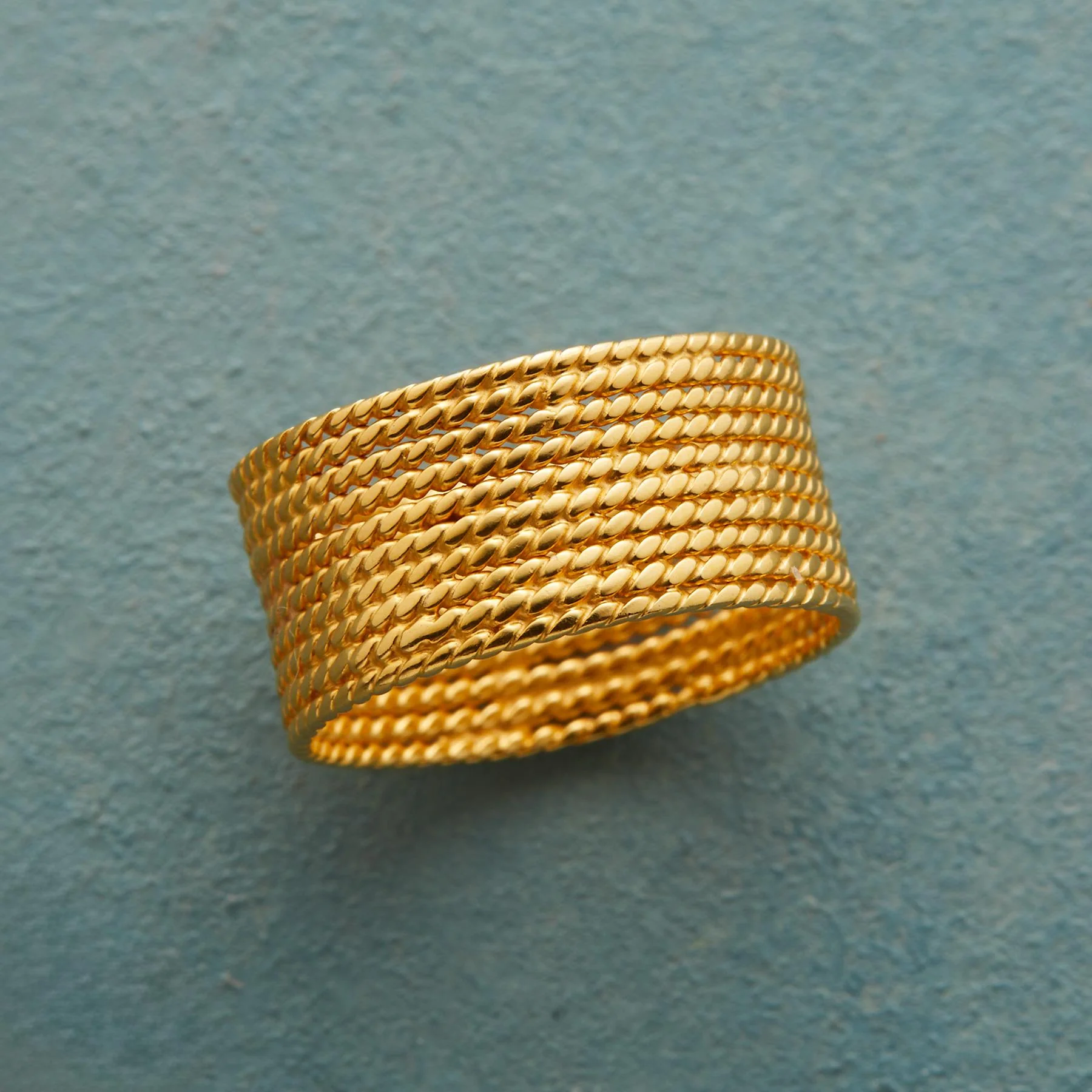 Golden Rope Ring