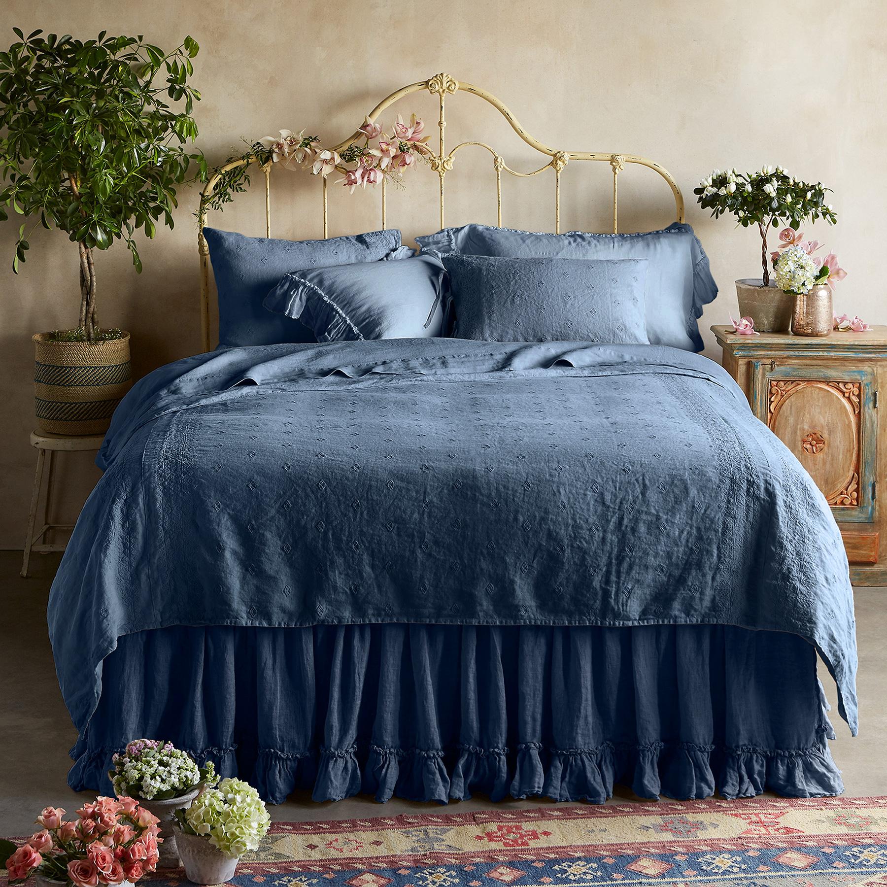 Gossamer Linen Embroidery Duvet