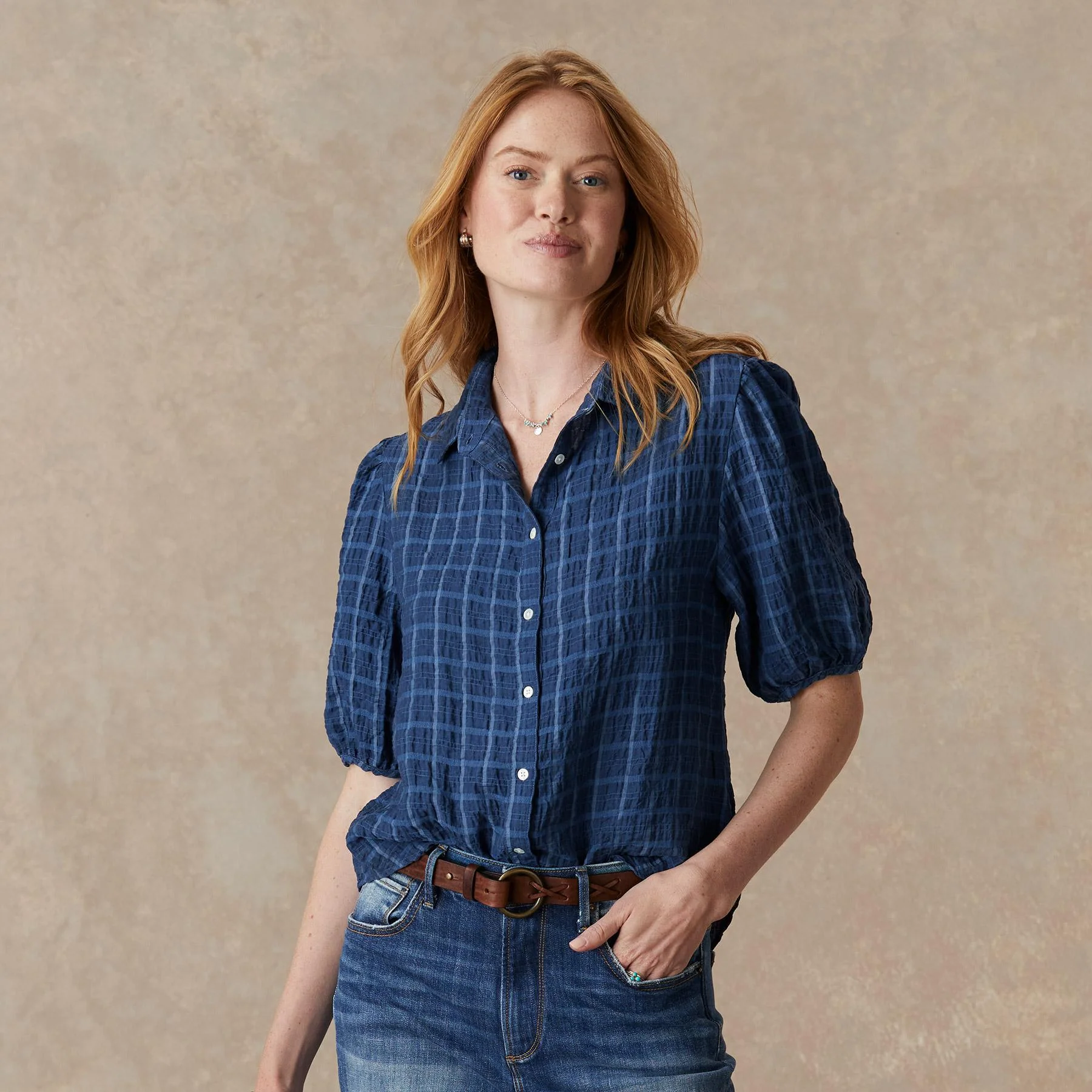 Callie Boyfriend 3/4 Sleeve Shirt