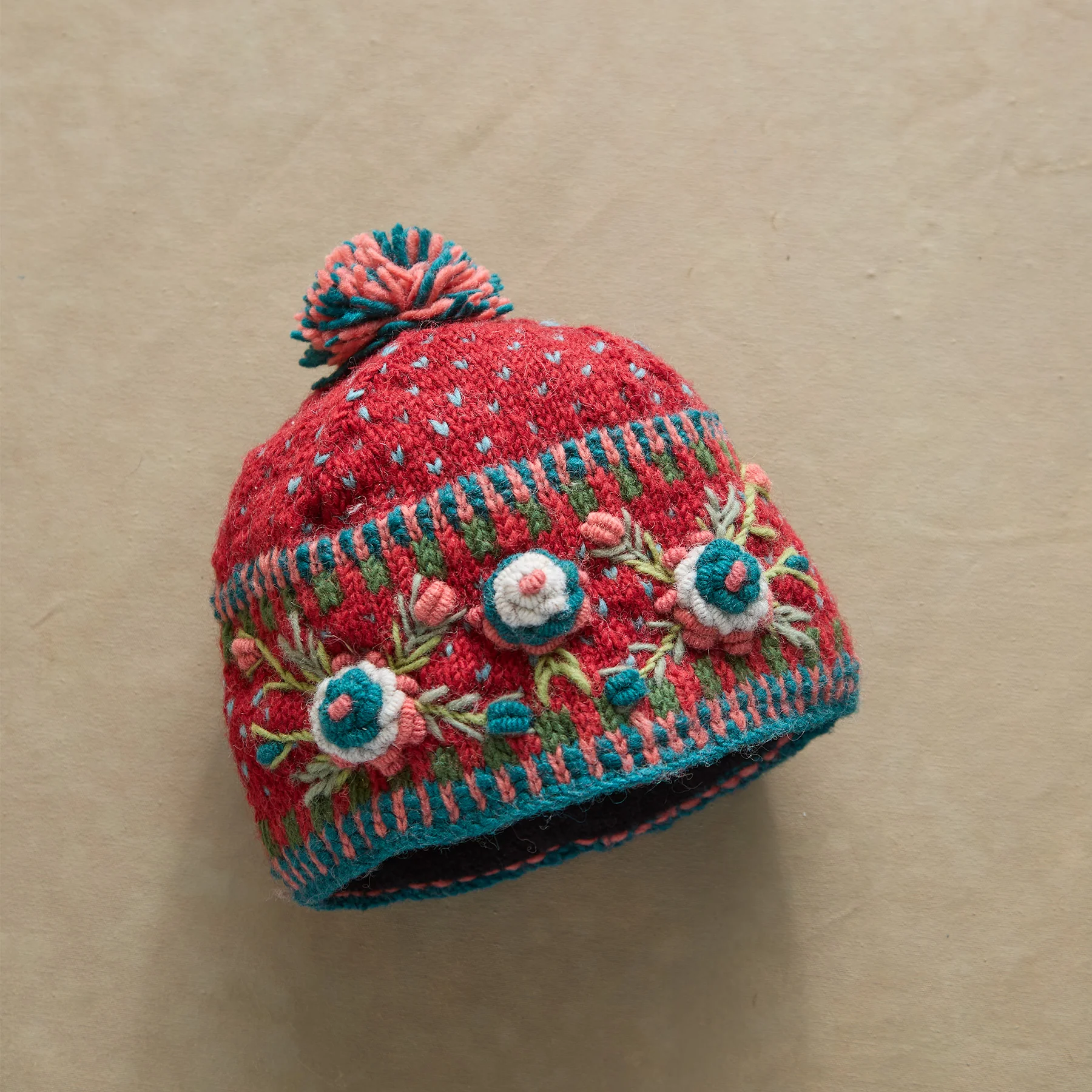 Frosty Blooms Beanie