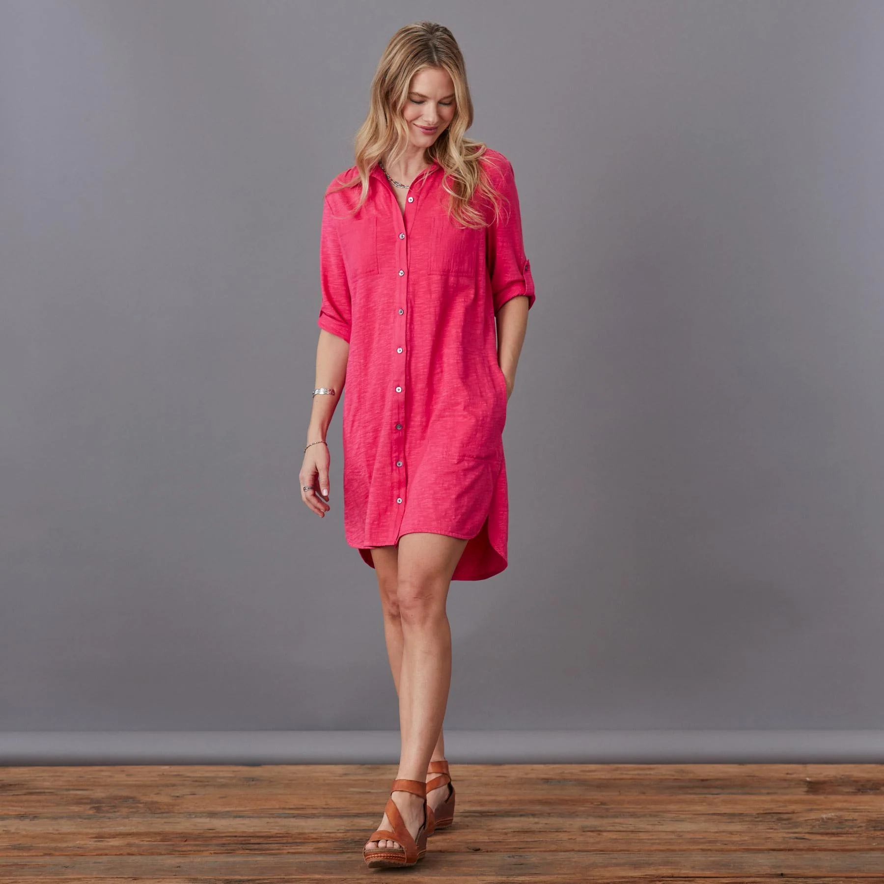 Andromeda Shirt Dress, Petite