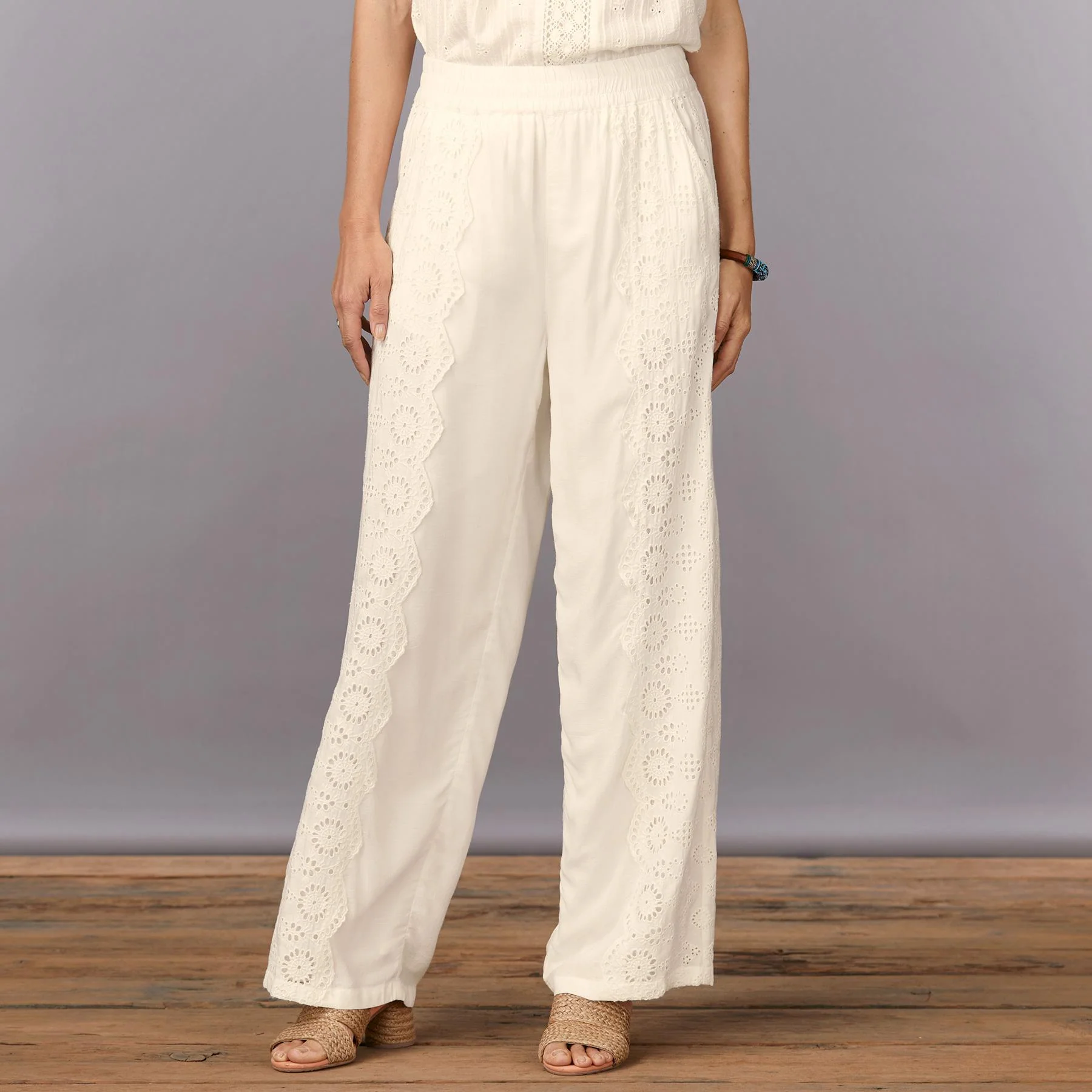 Suvi Eyelet Pants, Petite