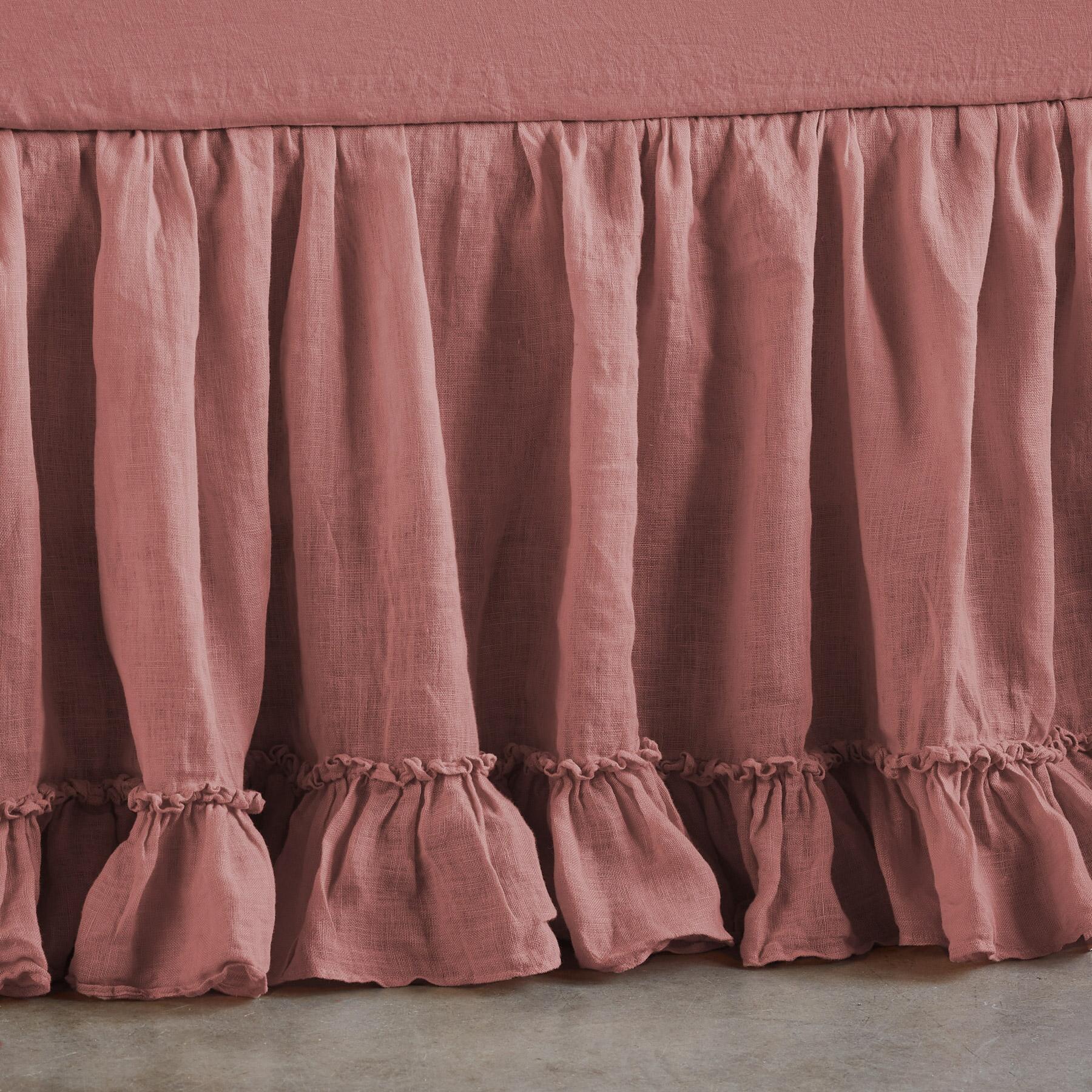 Gossamer Linen Ruffle Bedskirt