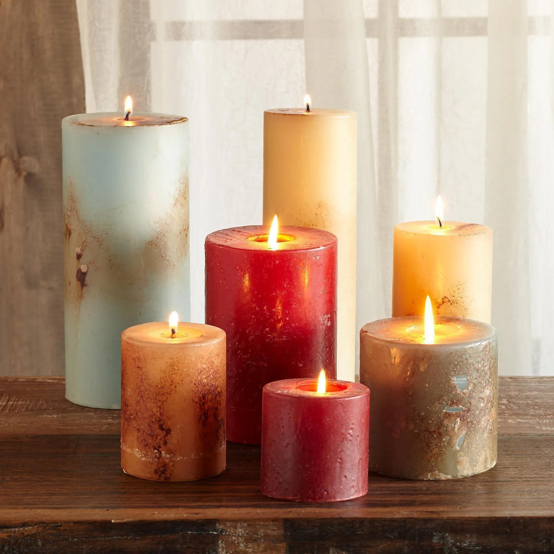 Antigua Single Wick Pillar Candle