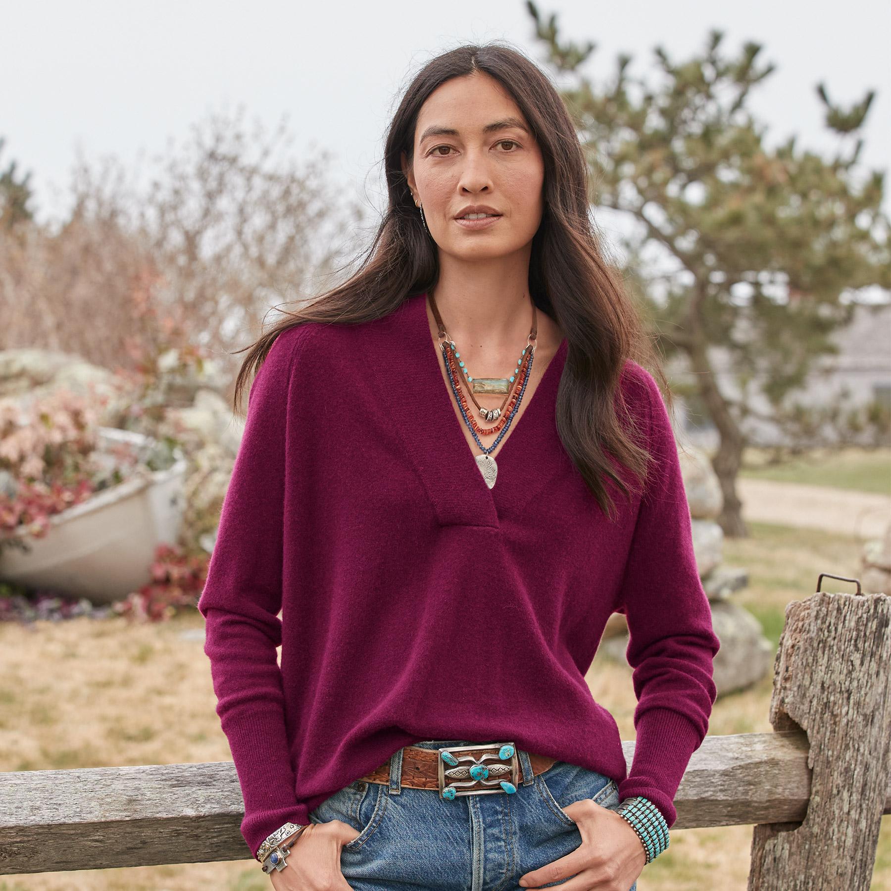 Zadie Cashmere Sweater, Petite