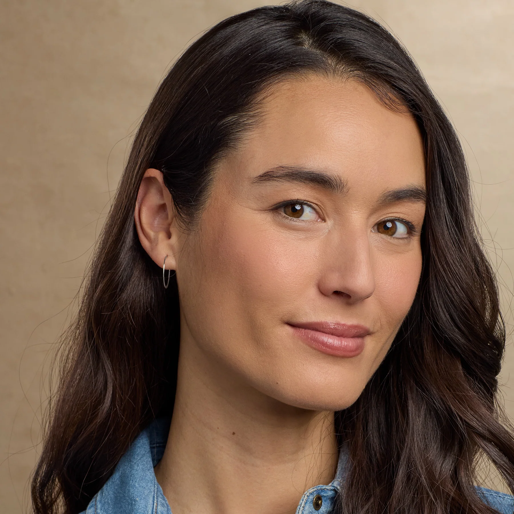 Small Hand-Forged Sterling Hoops