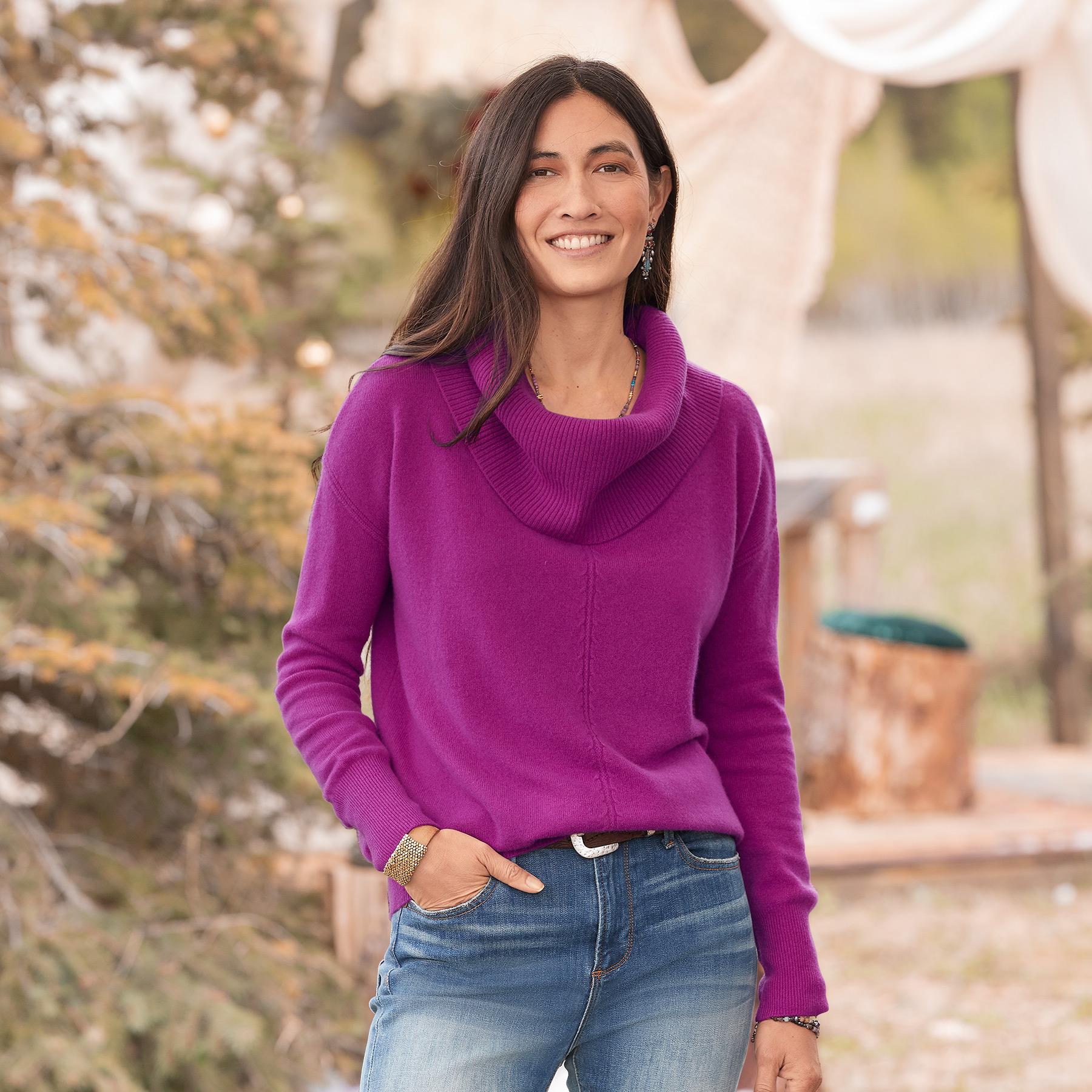 Giovanna Cashmere Cowlneck, Petite