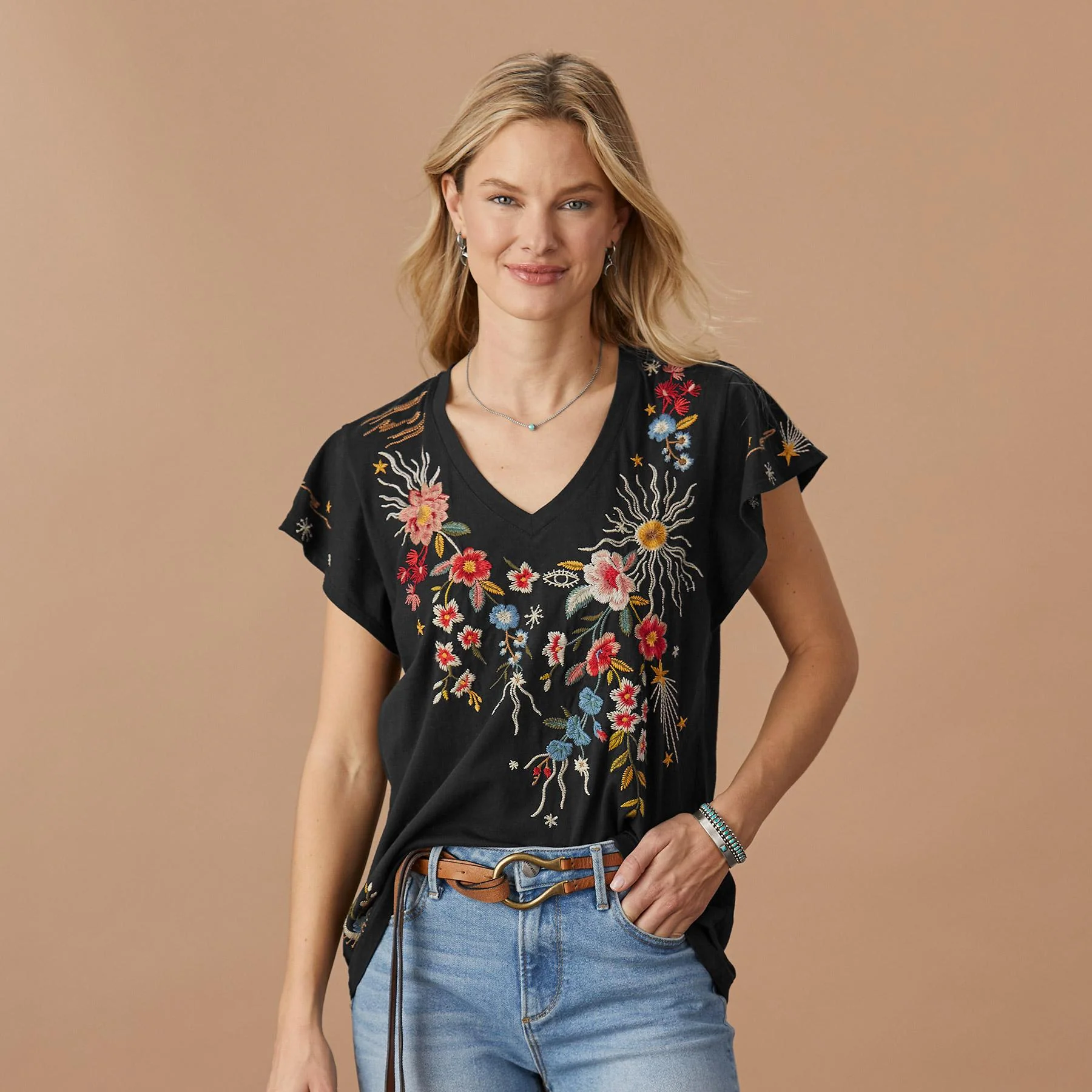 Lissa Flutter Sleeve Tee