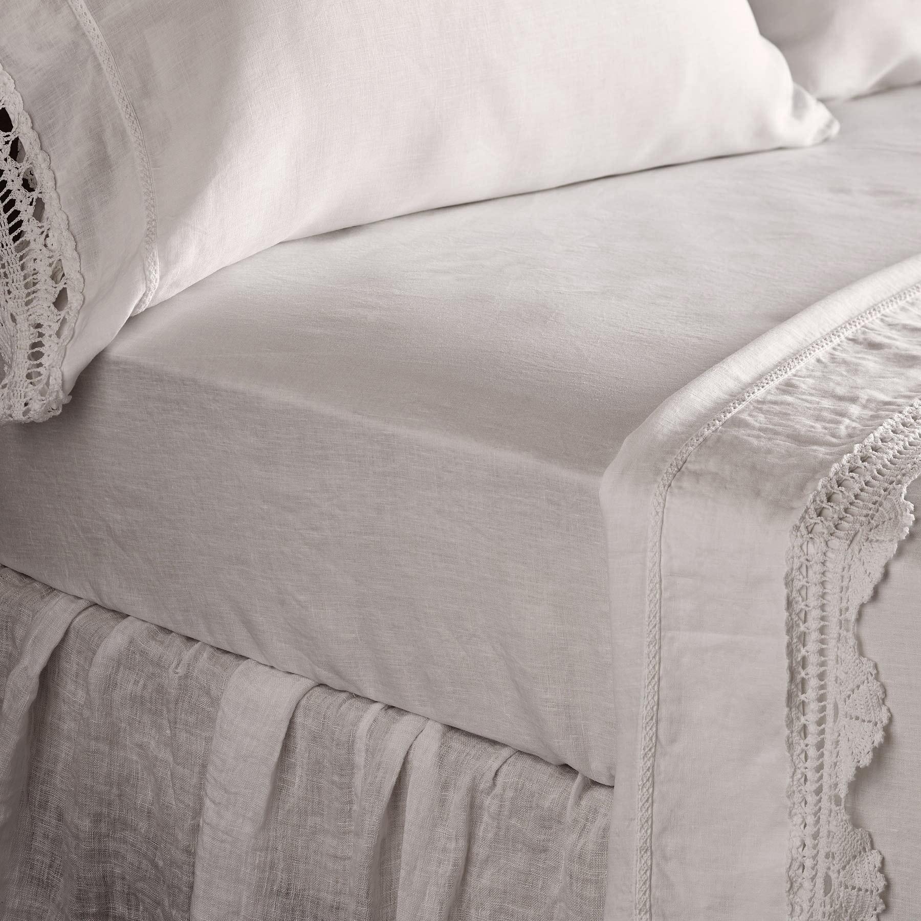 Gossamer Linen Fitted Sheet