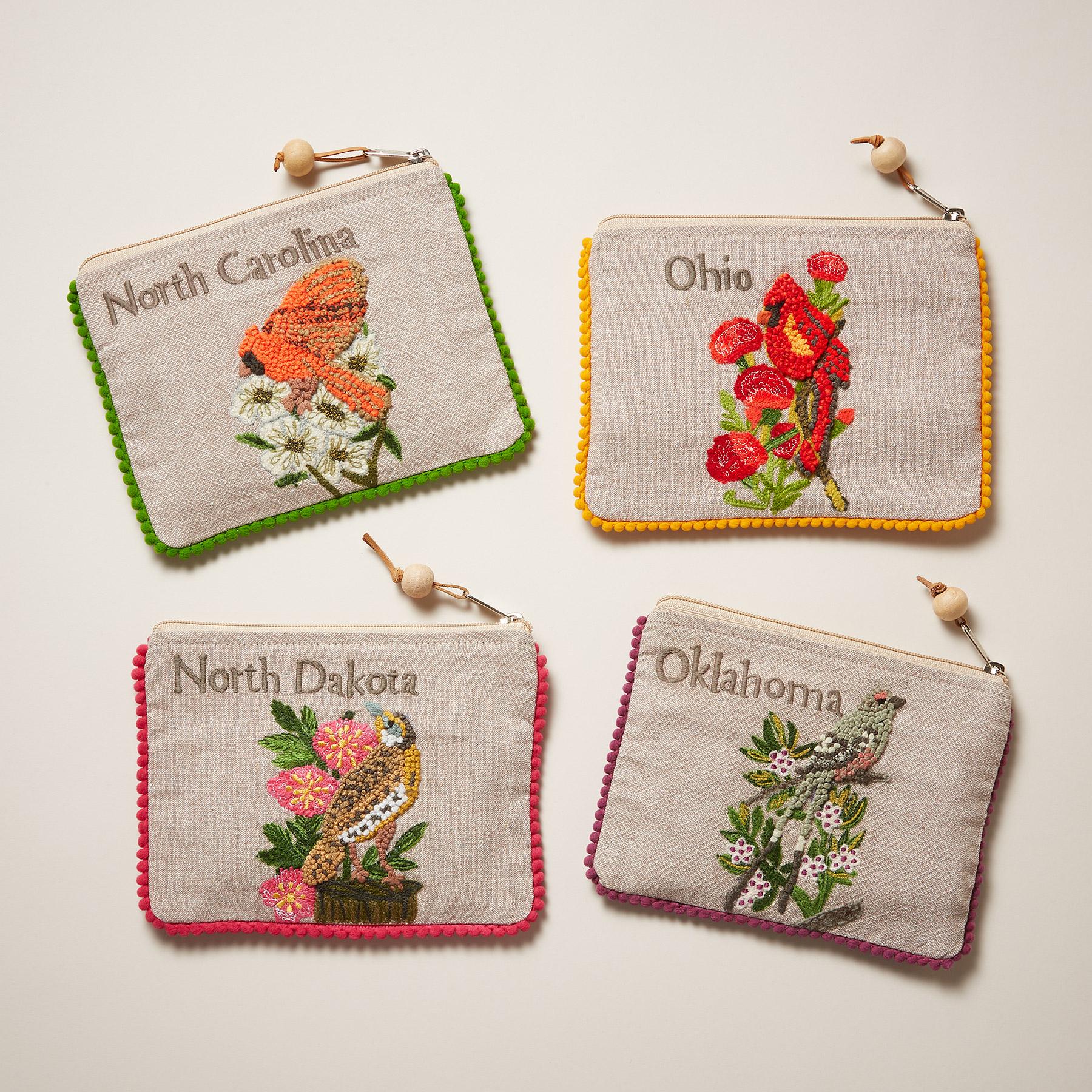 Birds Of The States Jewelry Pouches
