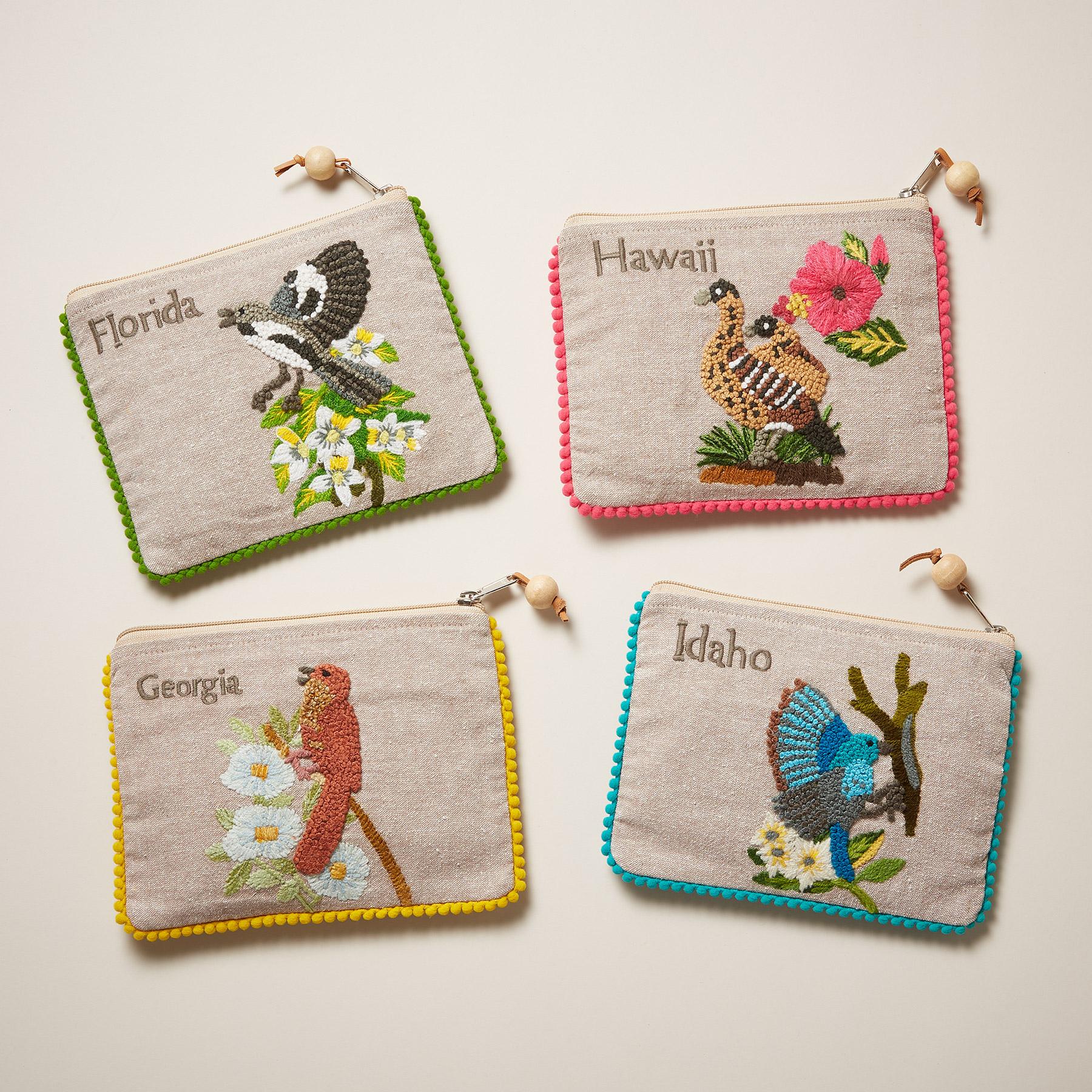 Birds Of The States Jewelry Pouches