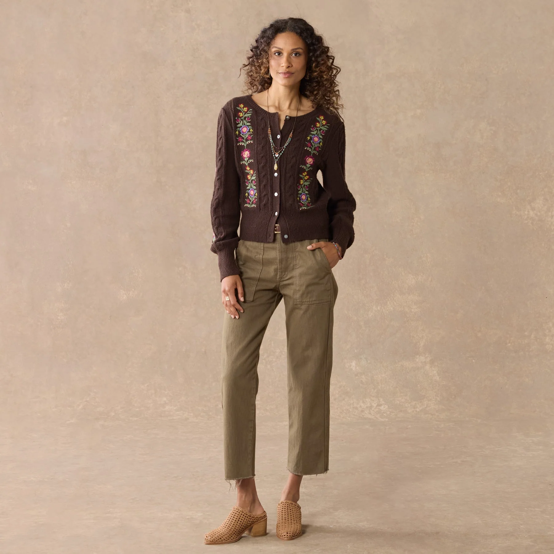 Swiss Florals Cardigan