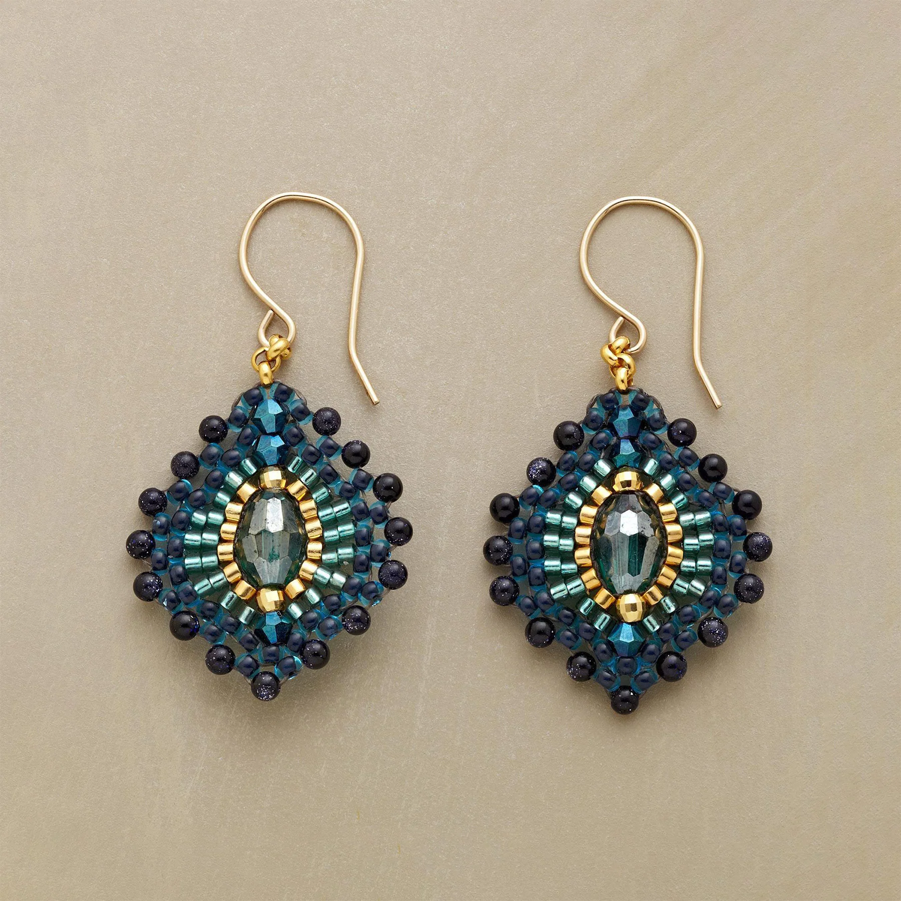 Blue Plume Earrings