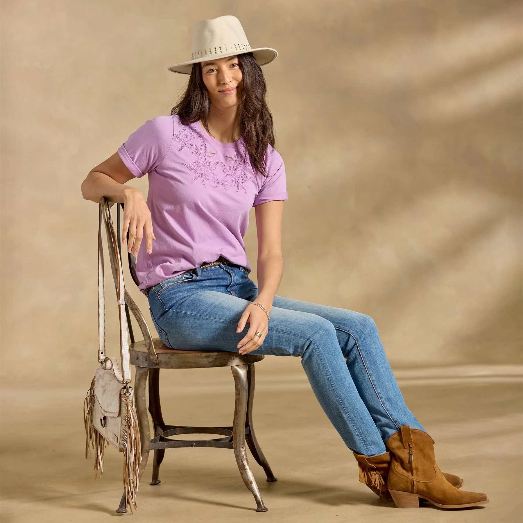 Toluca Lace Tee, Petite