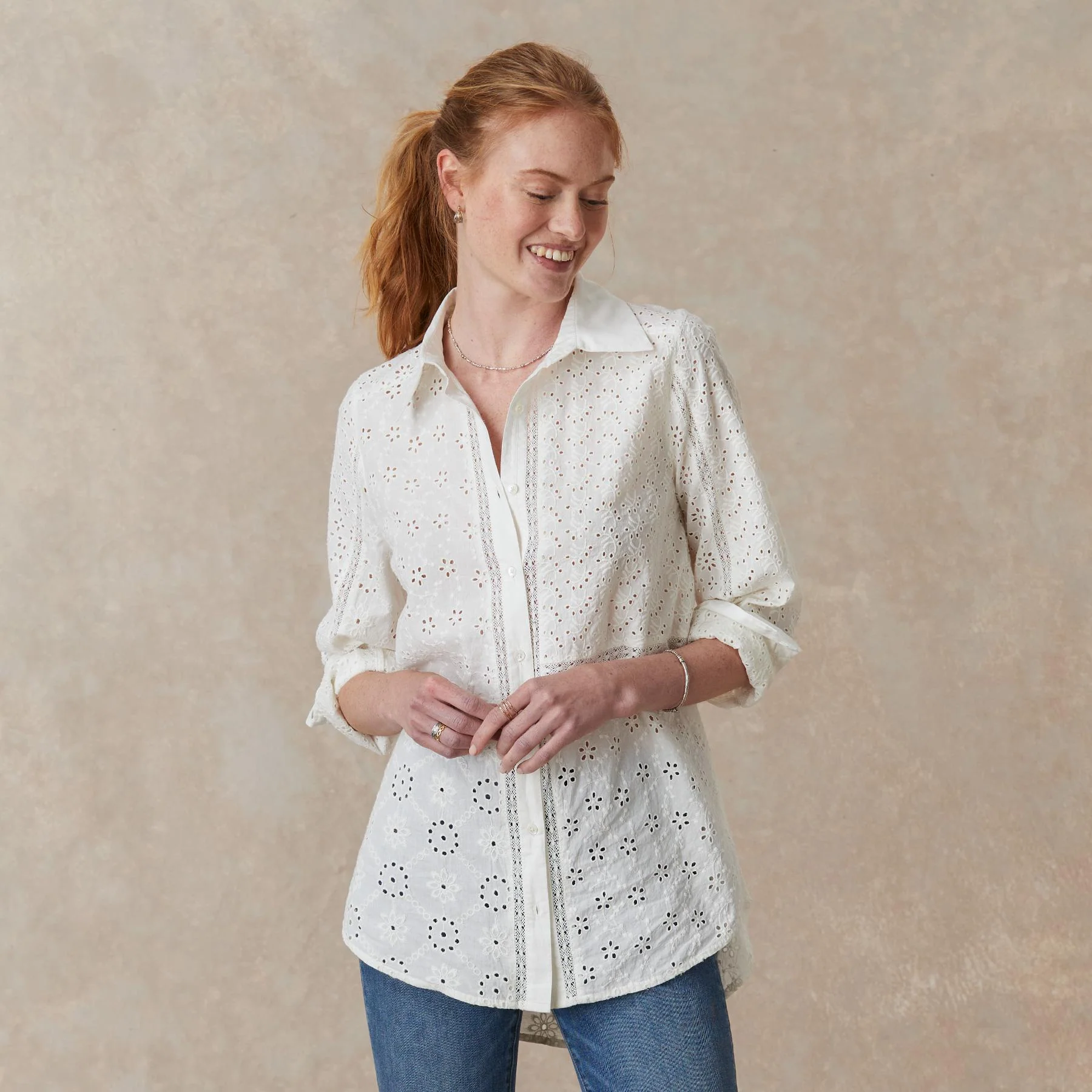 Gina Eyelet Tunic