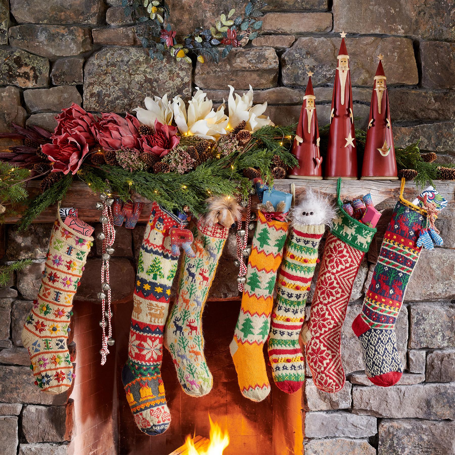 Heirloom Merry Moose Stocking