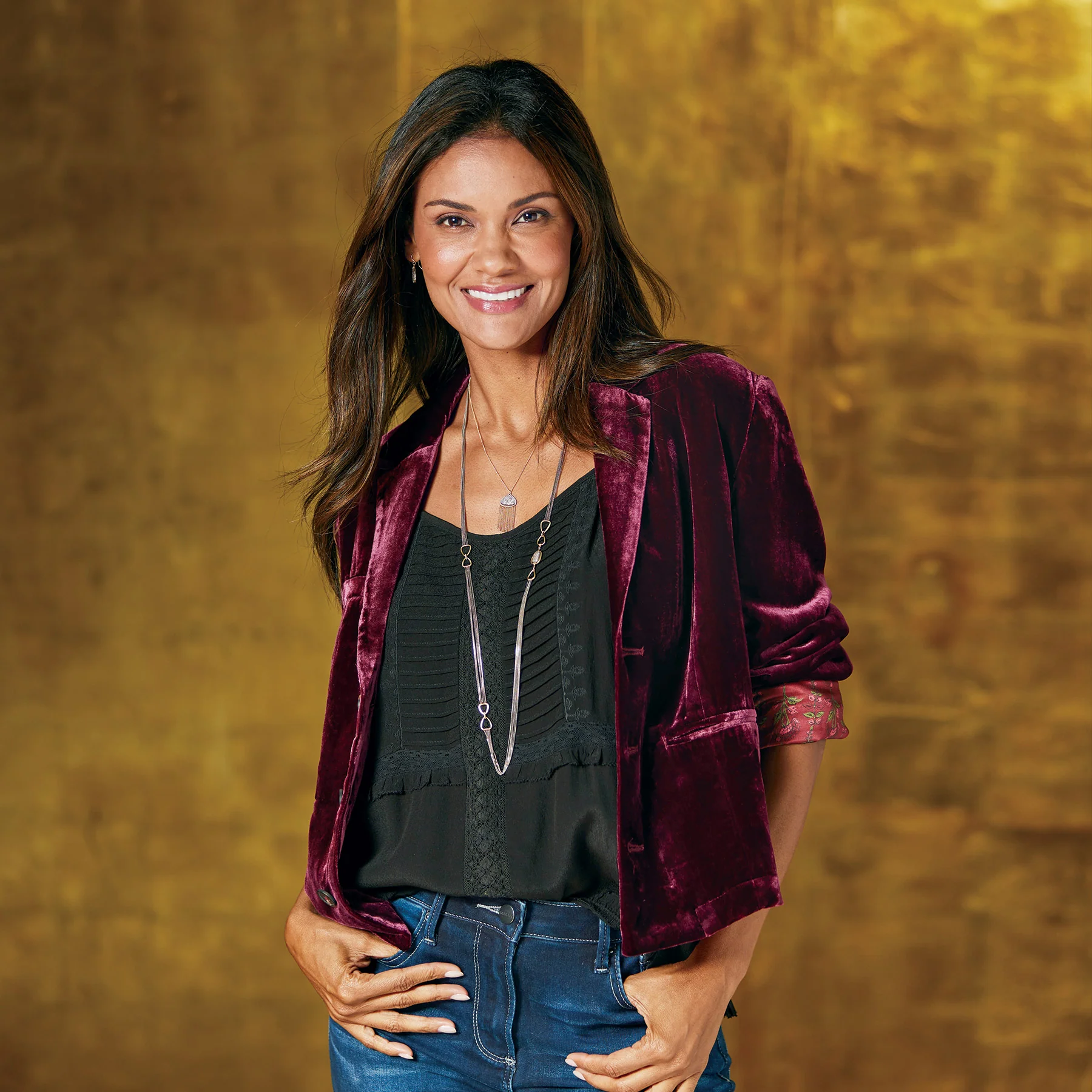 Champange Toast Velvet Jacket