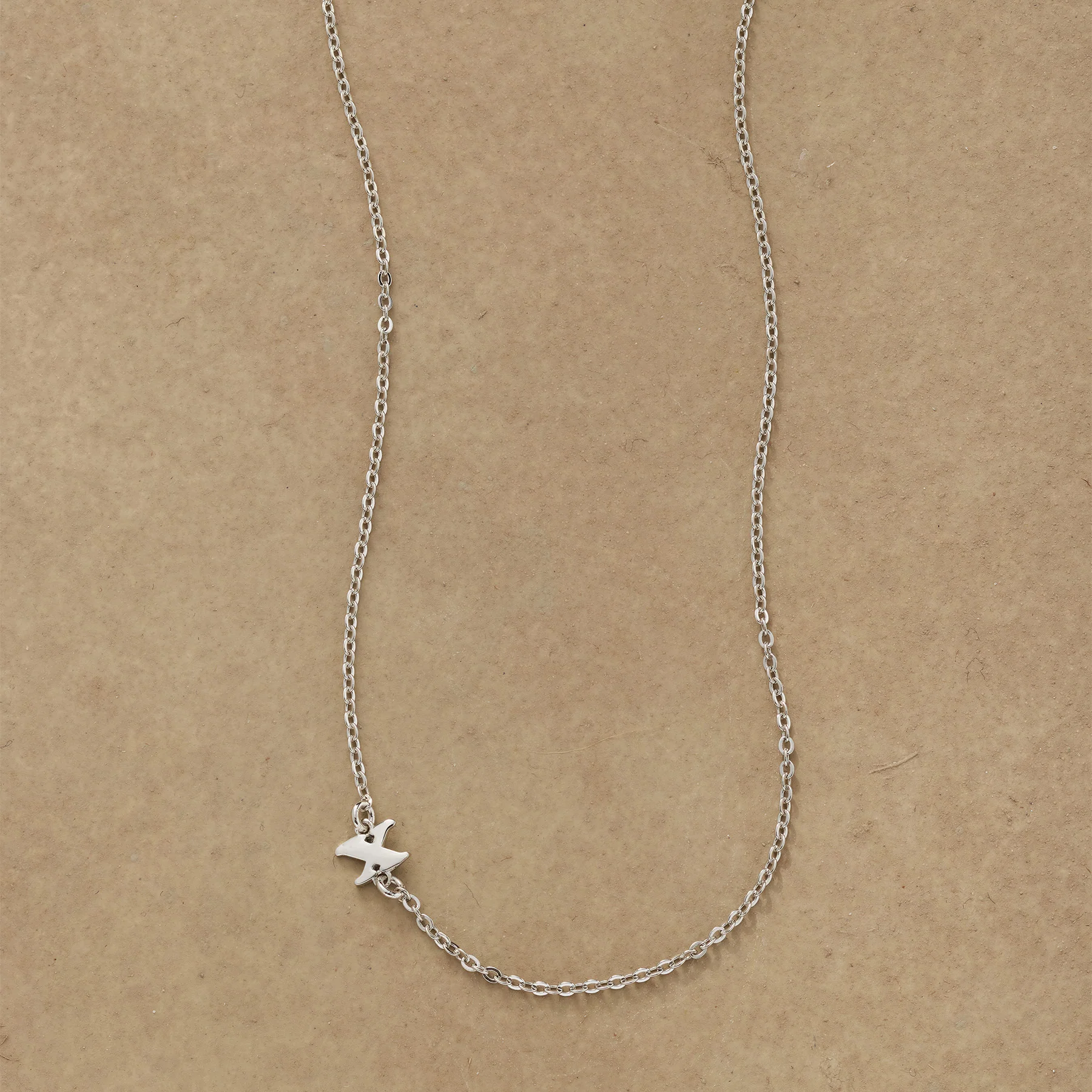 Silver Initial Spark Necklace