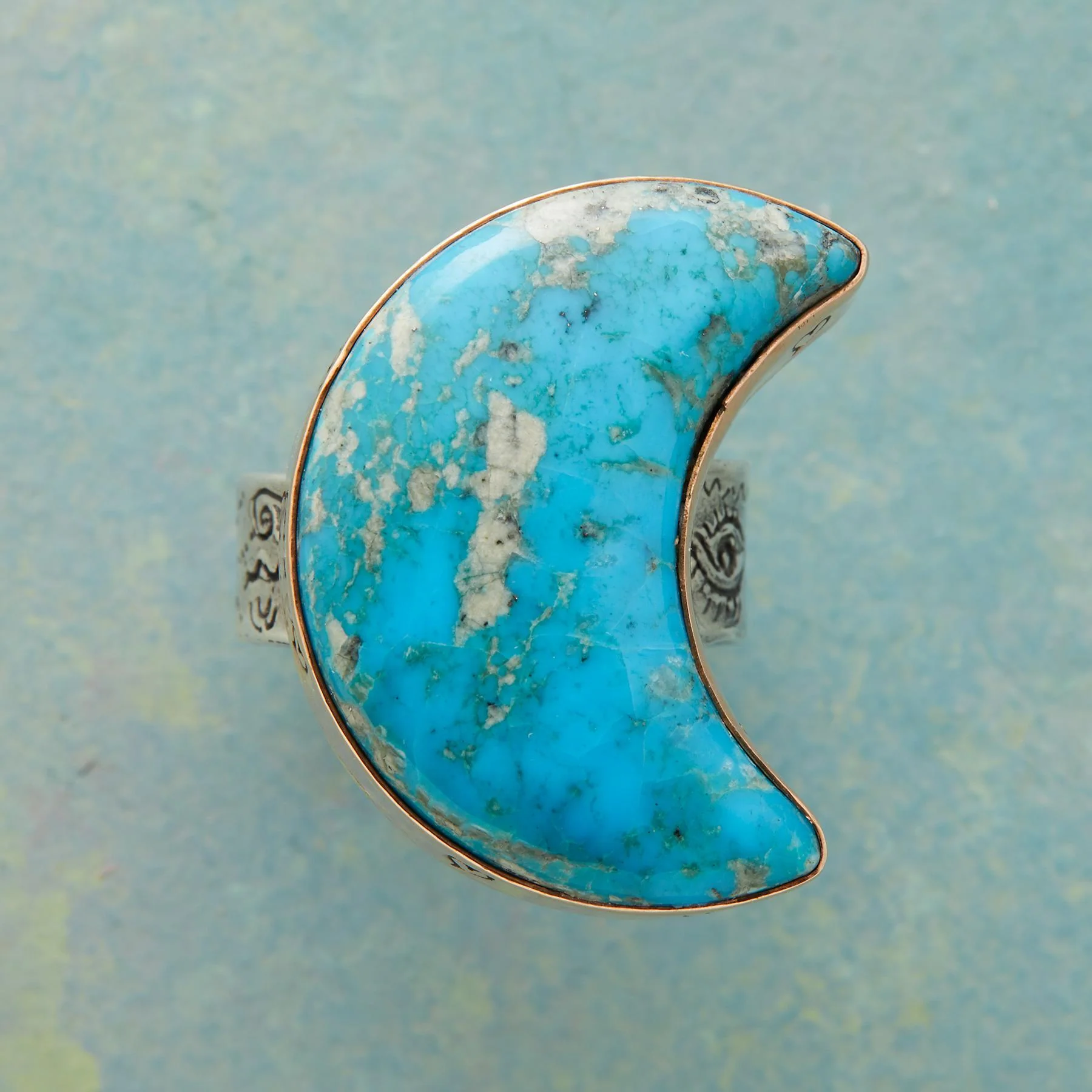 Turquoise Moon Ring