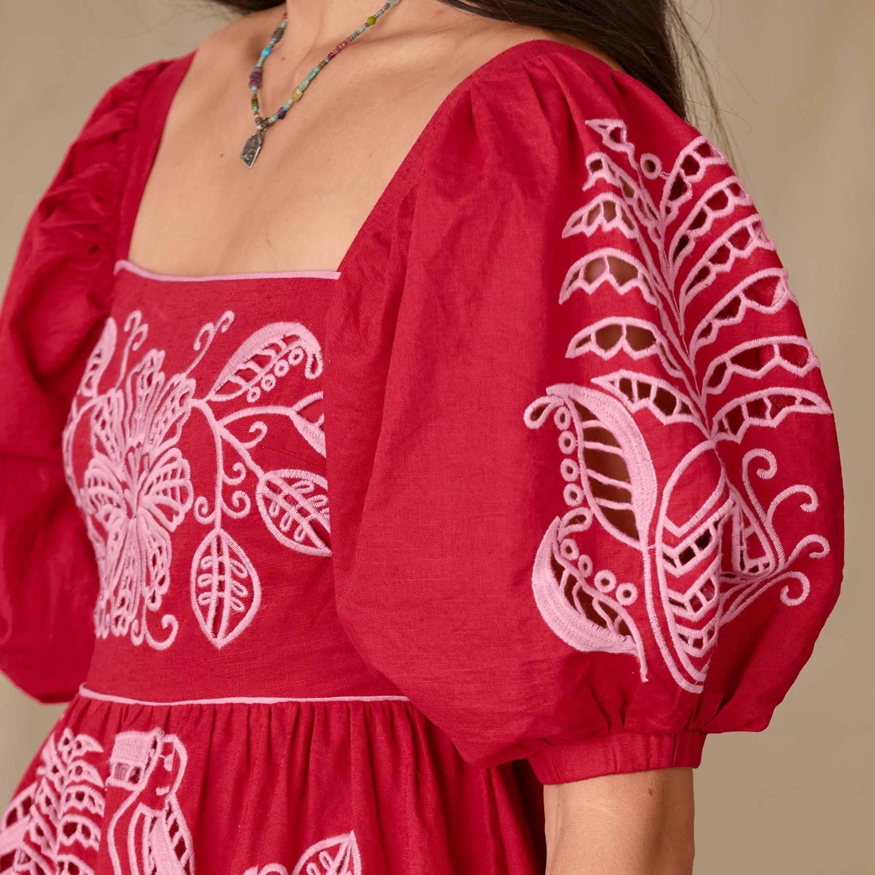 Palm Tree Richelieu Dress