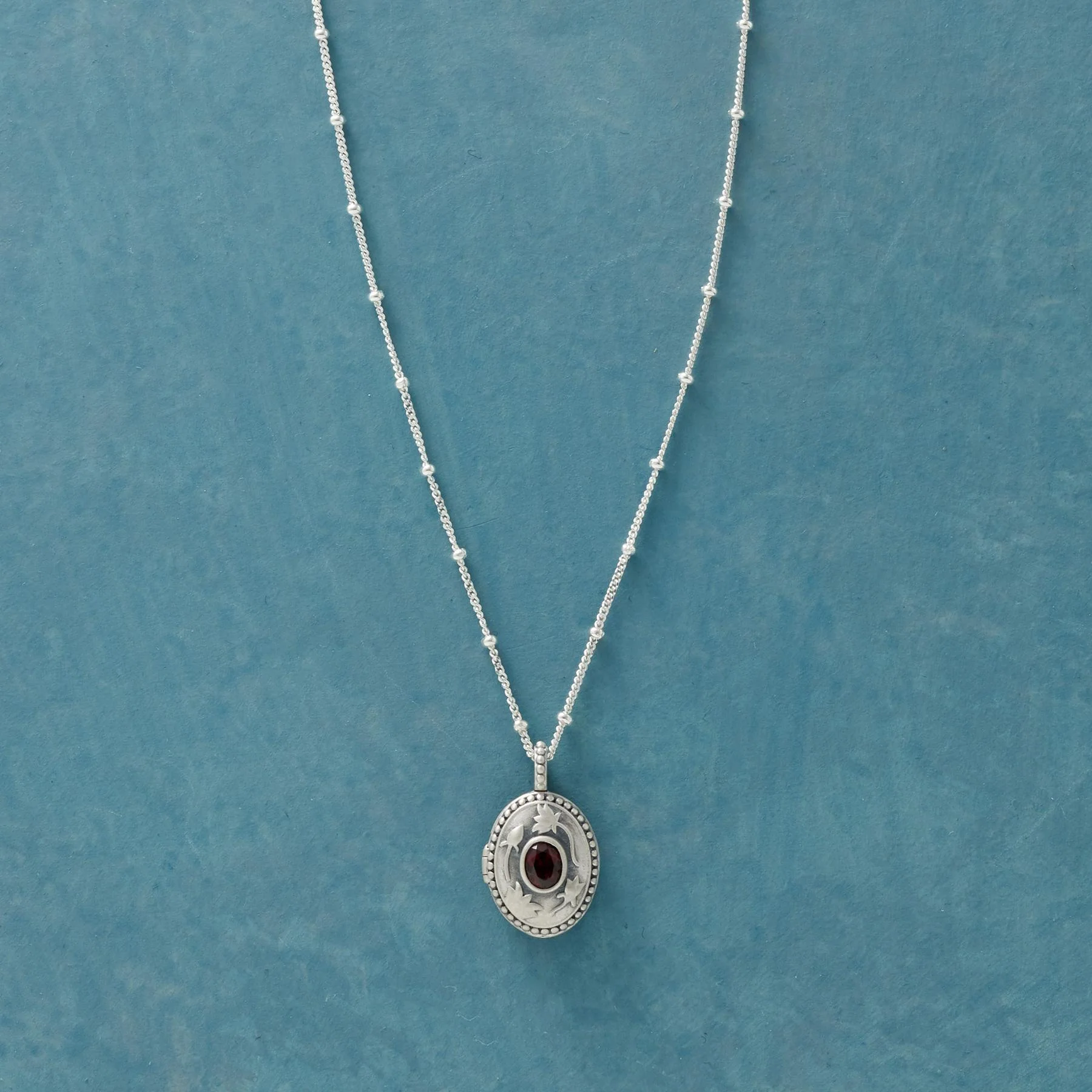 Sterling Silver Birthstone Locket