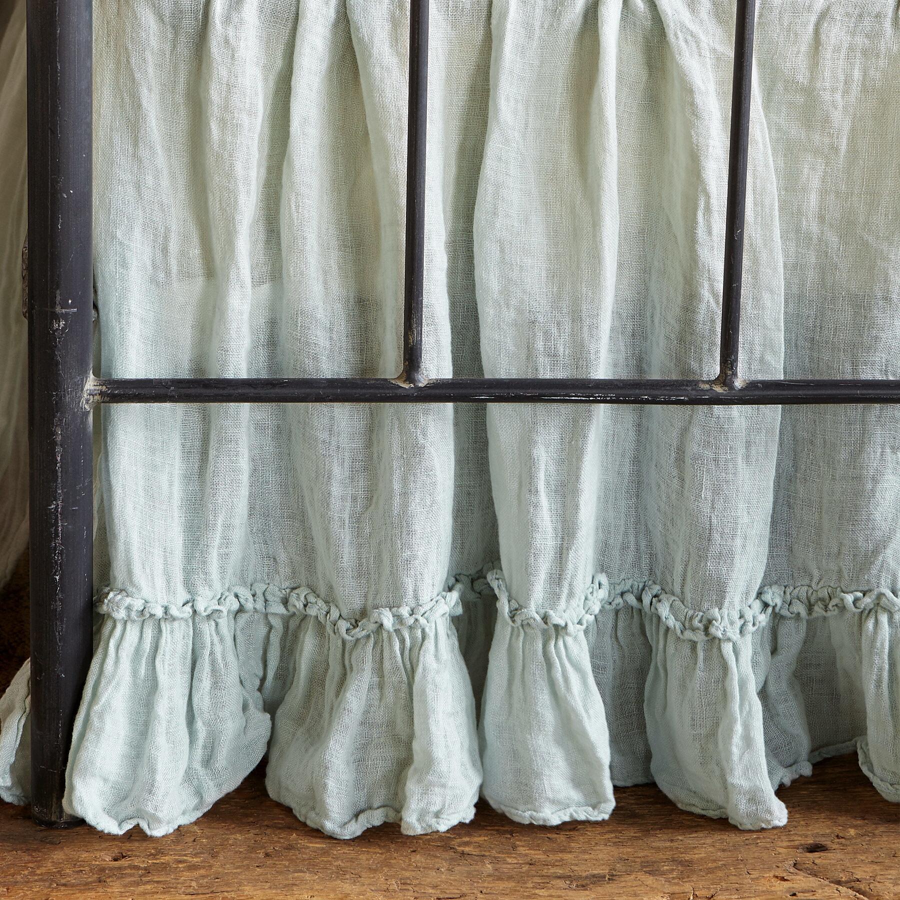 Gossamer Linen Ruffle Bedskirt