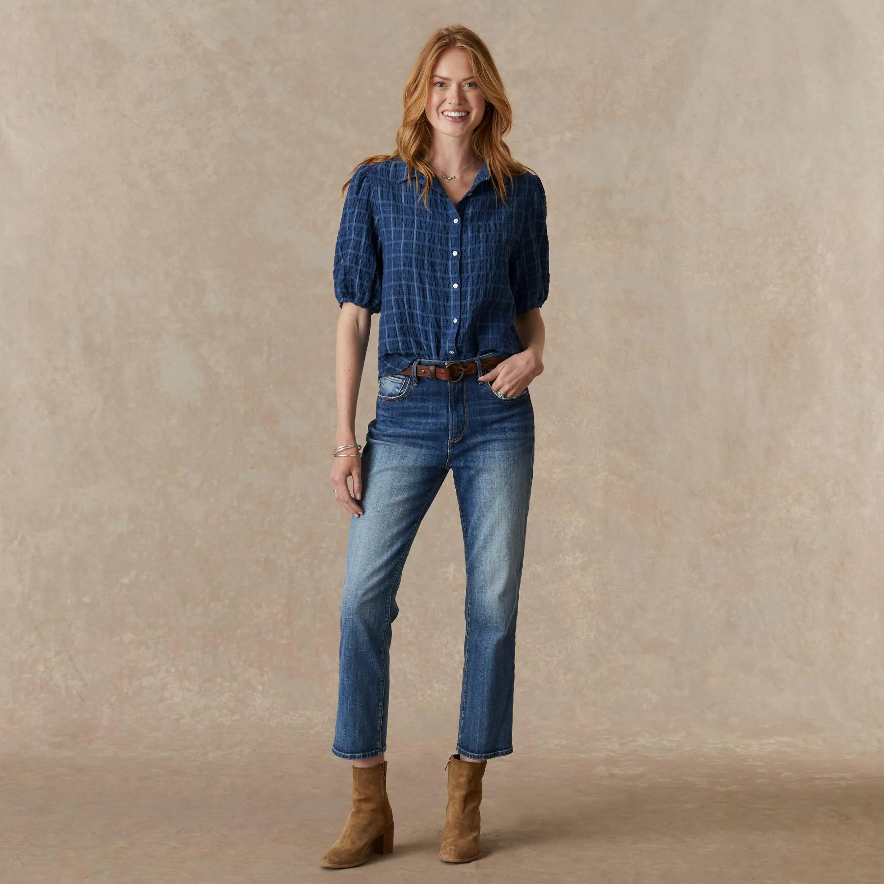 Callie Boyfriend 3/4 Sleeve Shirt