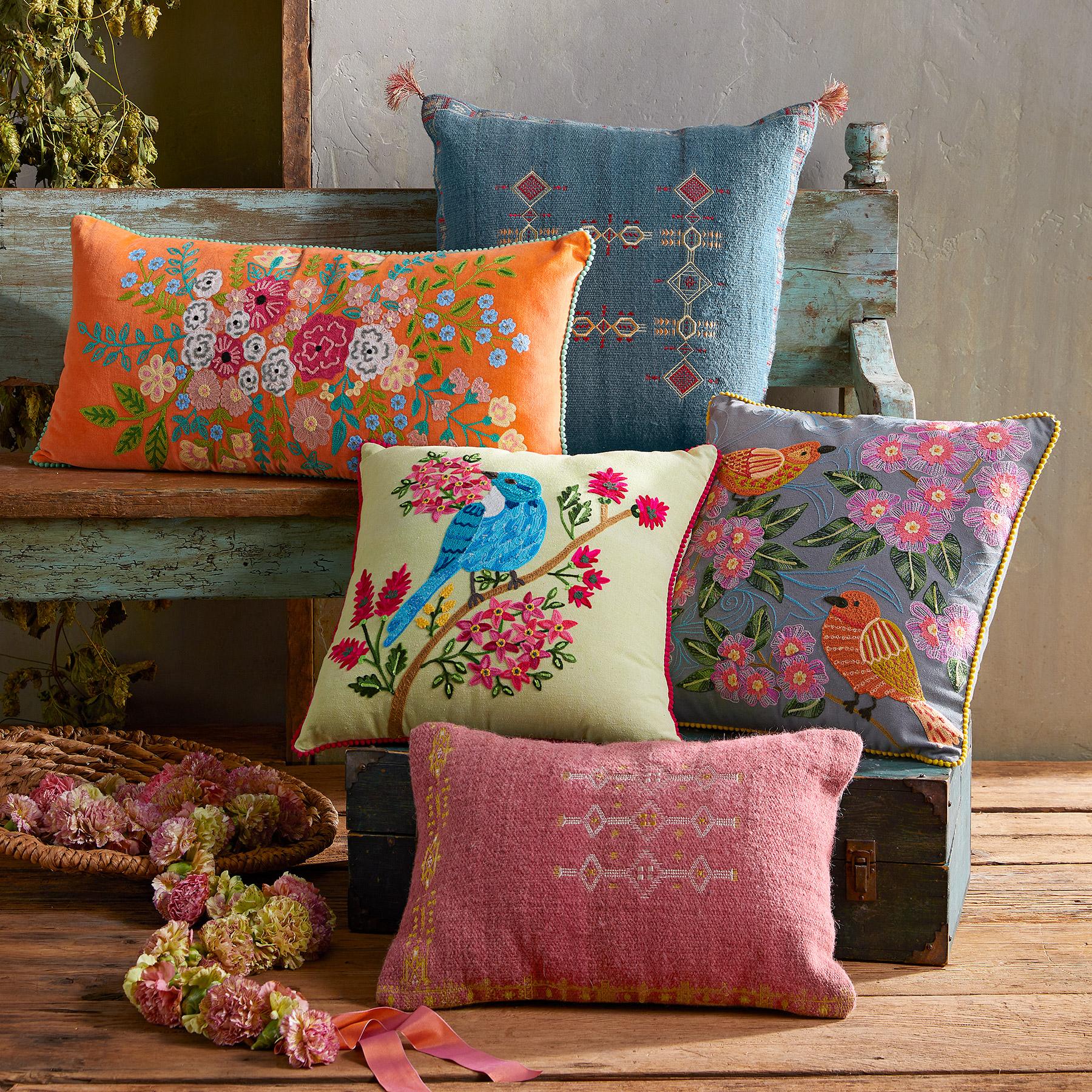 Bluebird Refrain Pillow