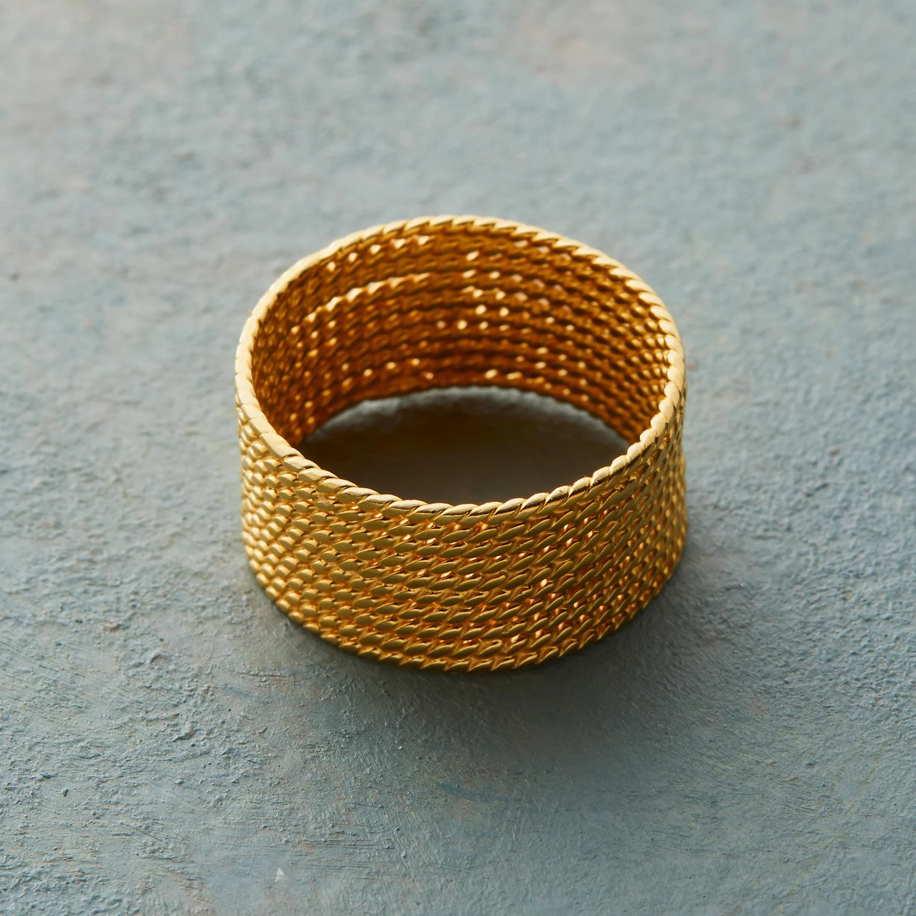 Golden Rope Ring