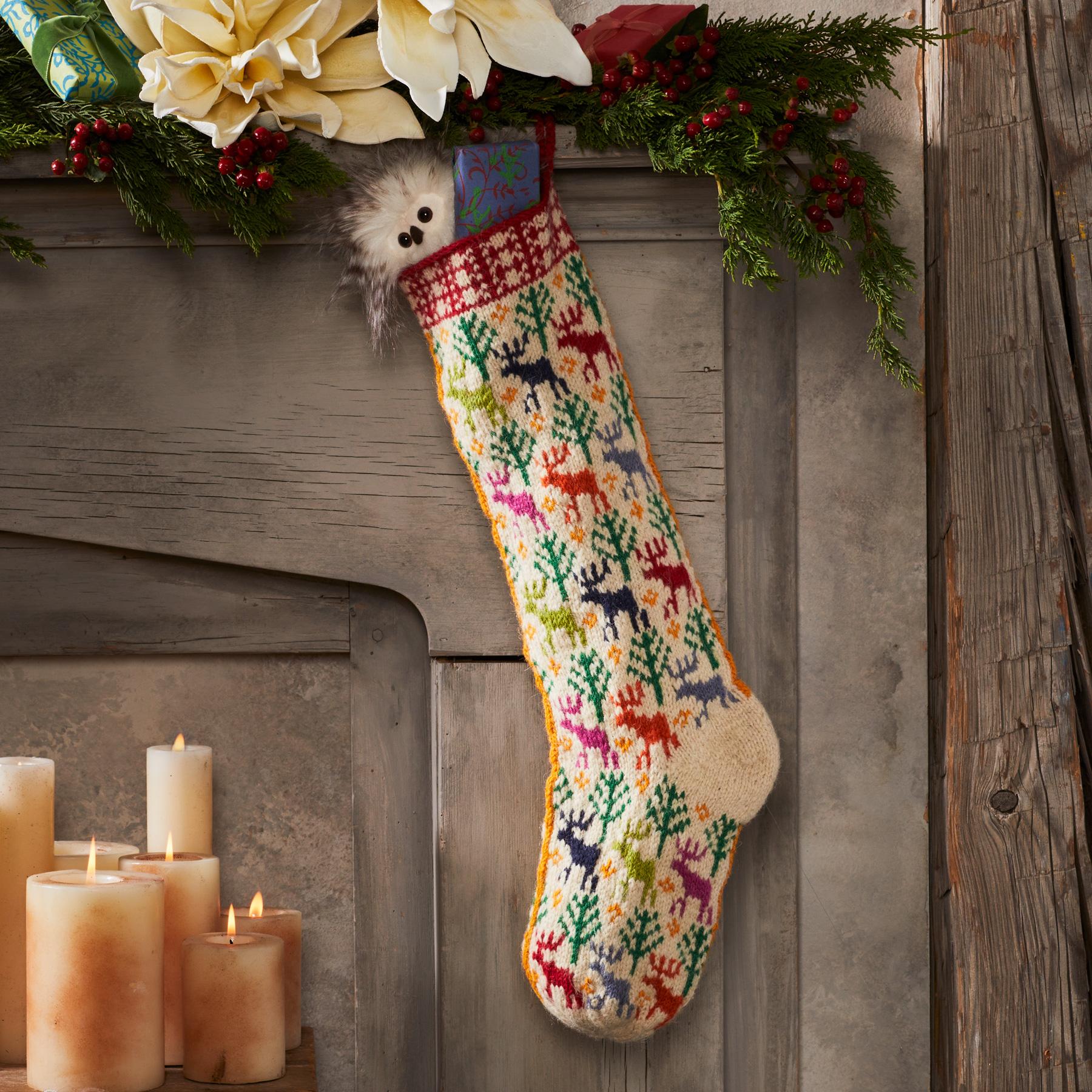 Heirloom Merry Moose Stocking