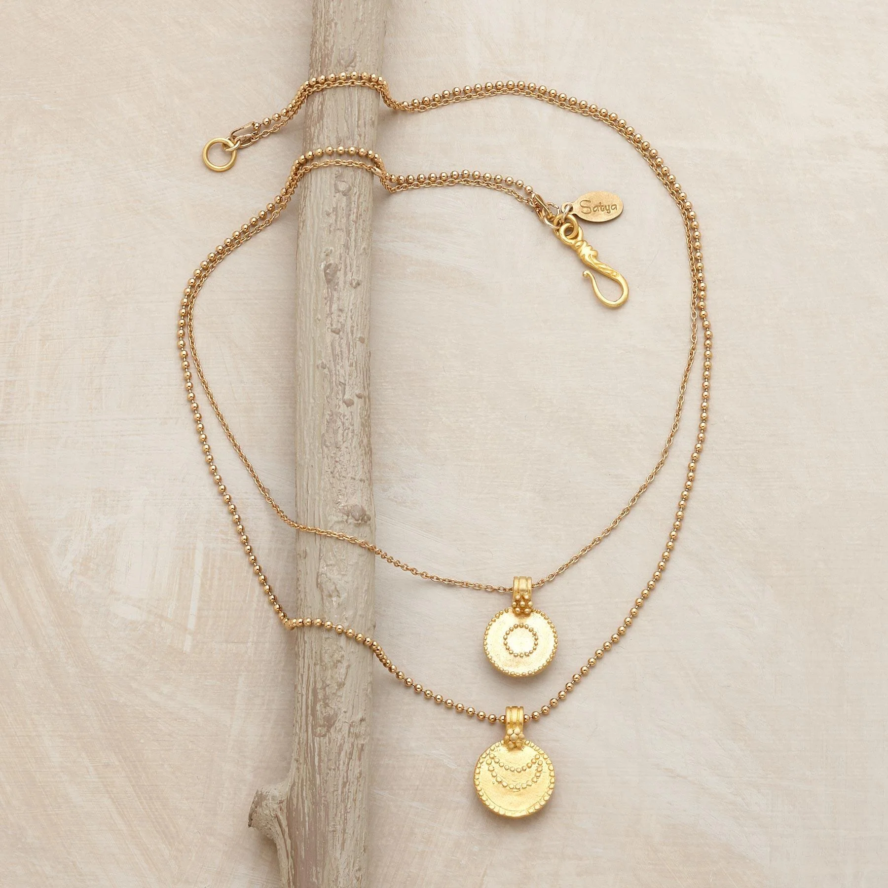 Gold Vermeil Luna/sol Necklace