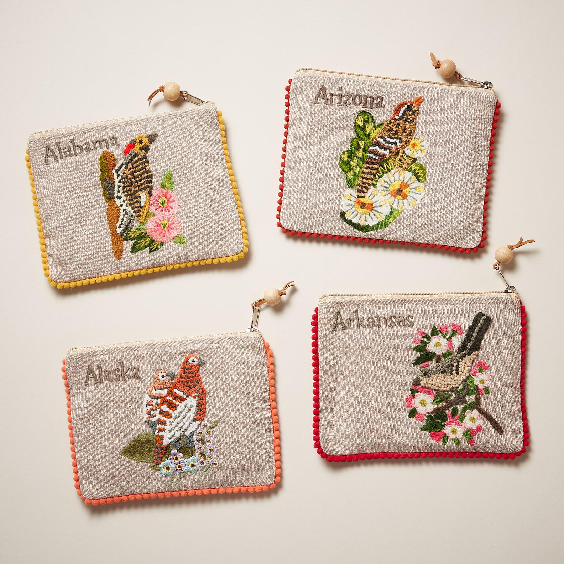 Birds Of The States Jewelry Pouches