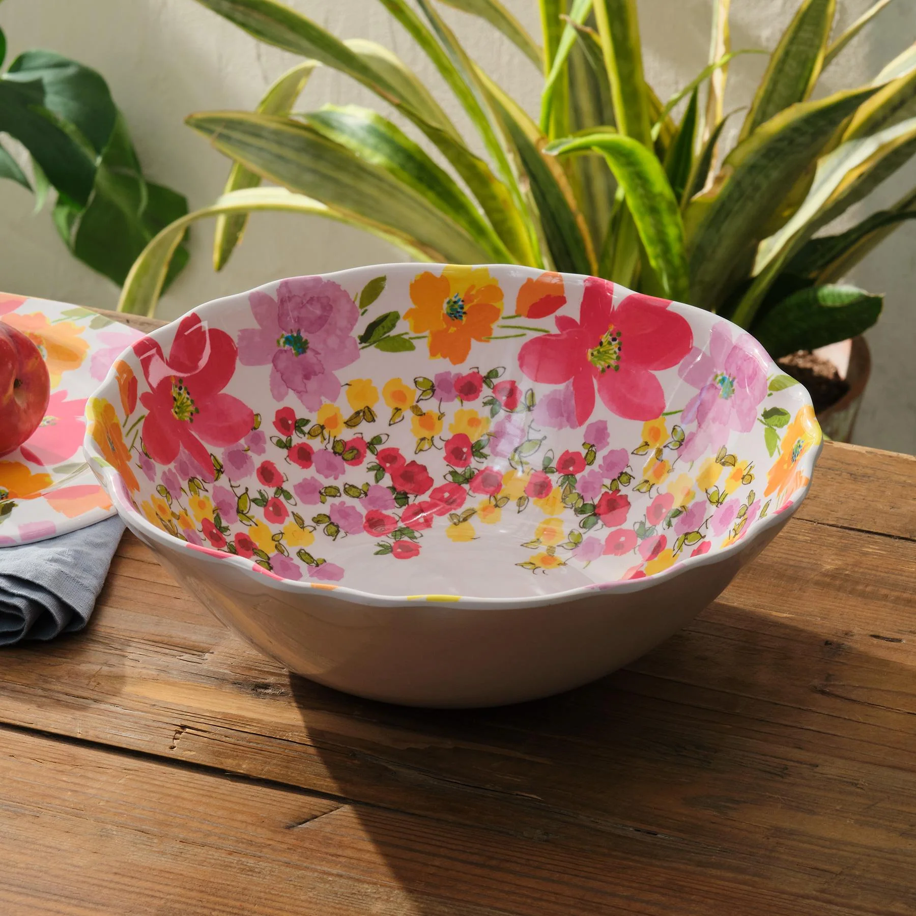 Fanciful Garden Serving Bowl